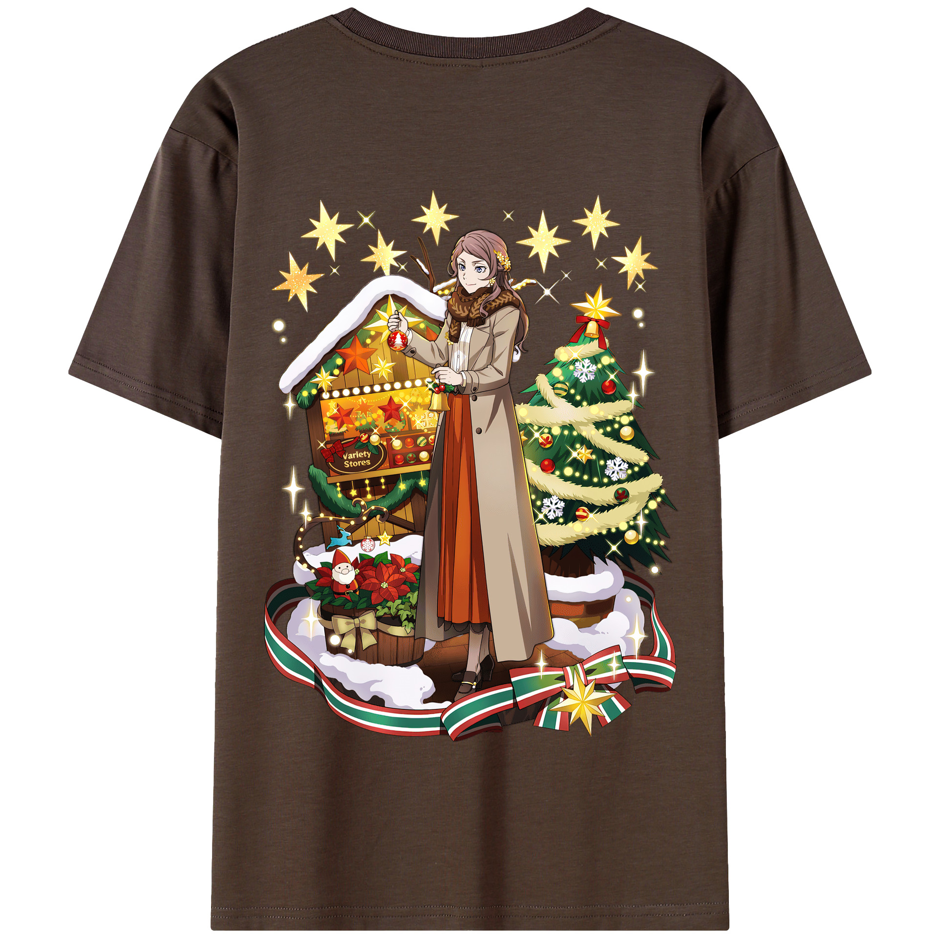 （画像用） 文豪ストレイドッグス Bungo Stray Dogs 綿100％半袖Tシャツ（背面プリント）