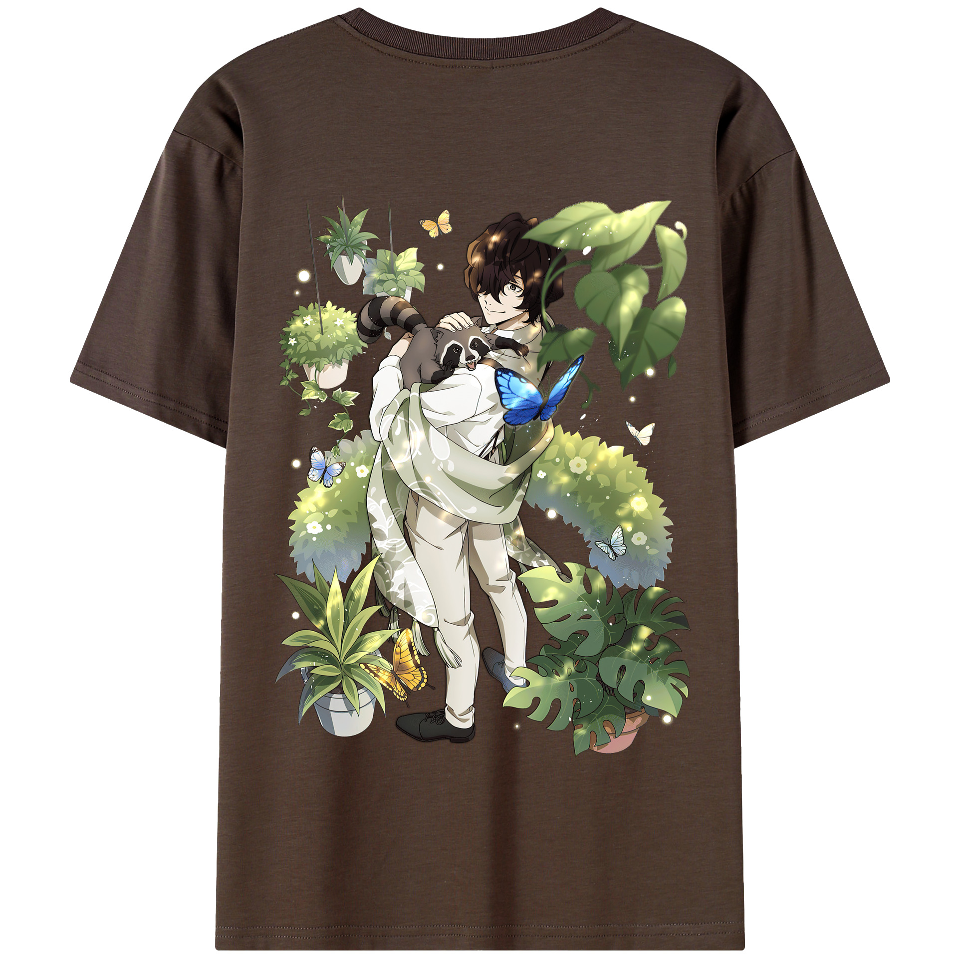 （画像用） 文豪ストレイドッグス Bungo Stray Dogs 綿100％半袖Tシャツ（背面プリント）