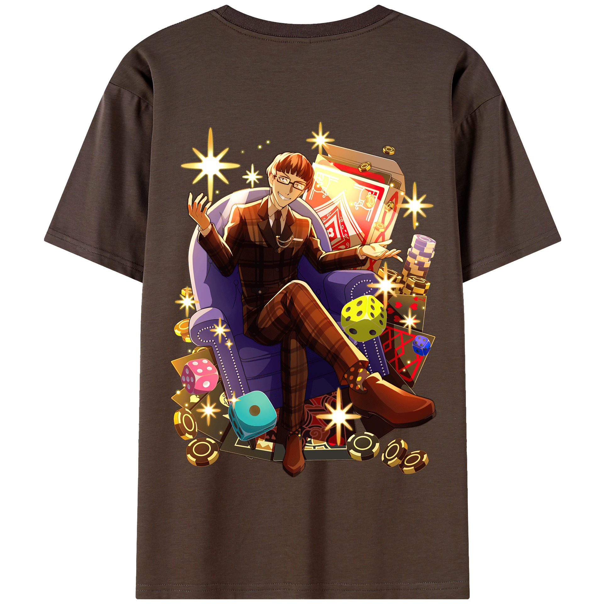 （画像用） 文豪ストレイドッグス Bungo Stray Dogs 綿100％半袖Tシャツ（背面プリント）