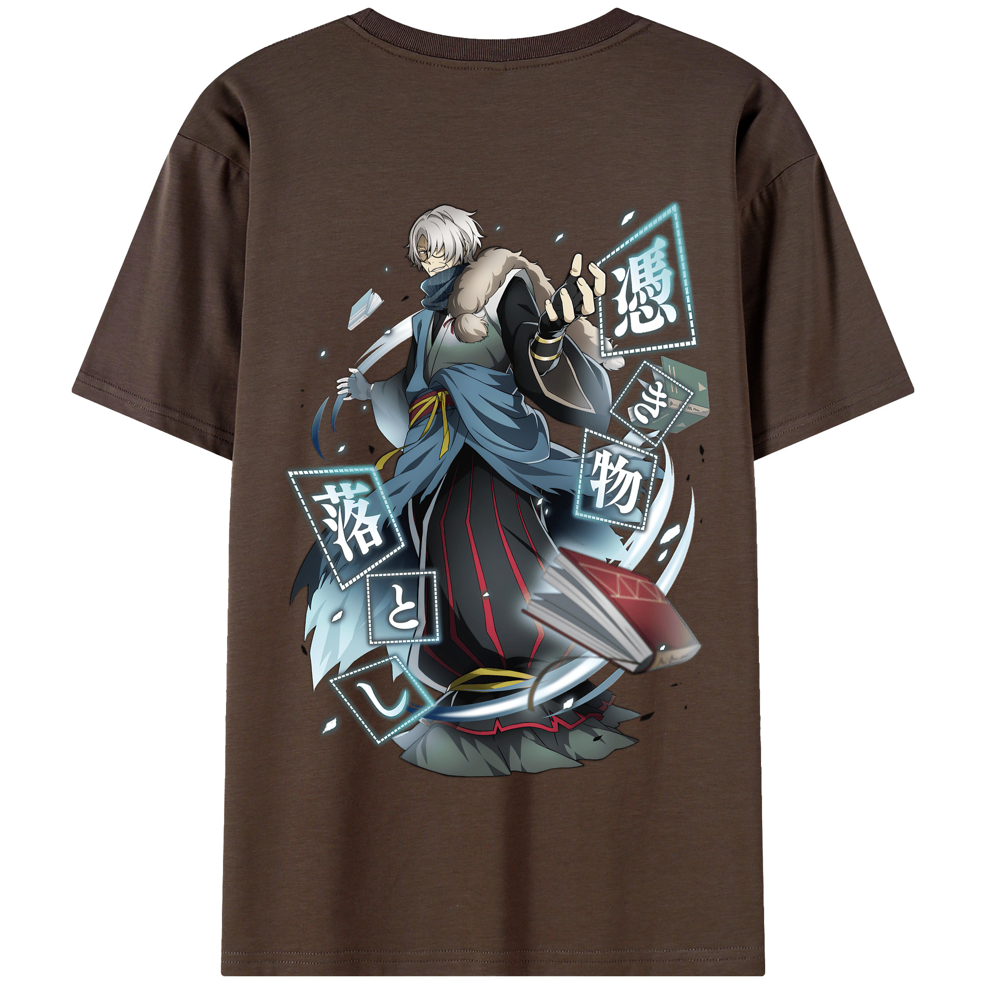 （画像用） 文豪ストレイドッグス Bungo Stray Dogs 綿100％半袖Tシャツ（背面プリント）