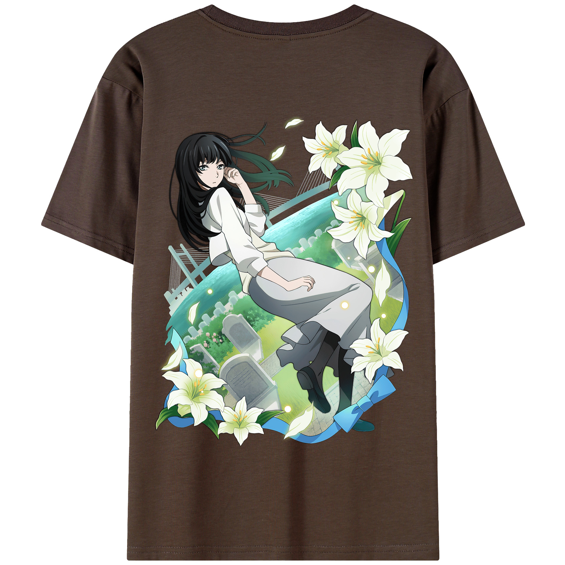 （画像用） 文豪ストレイドッグス Bungo Stray Dogs 綿100％半袖Tシャツ（背面プリント）