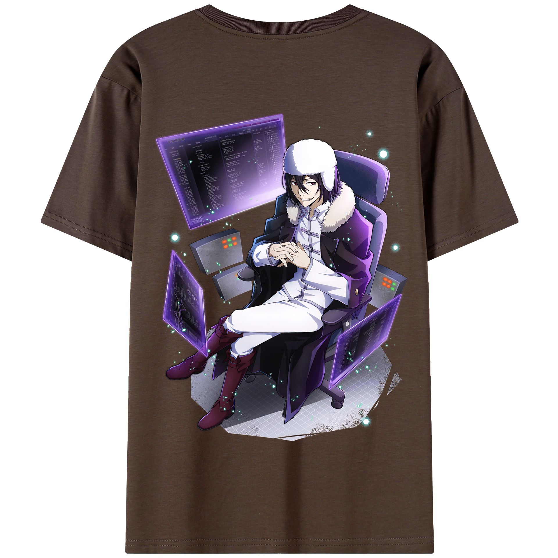 （画像用） 文豪ストレイドッグス Bungo Stray Dogs 綿100％半袖Tシャツ（背面プリント）