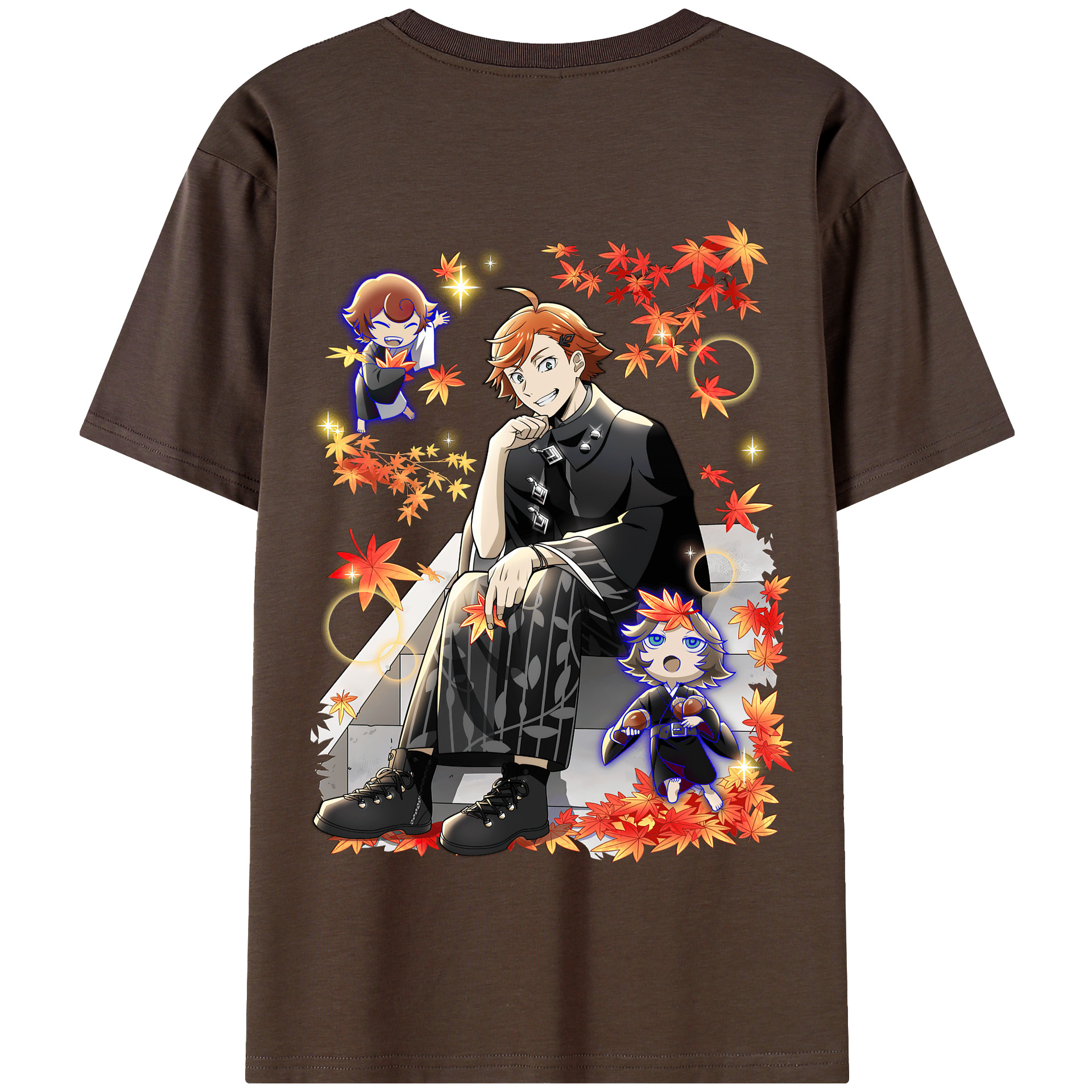 （画像用） 文豪ストレイドッグス Bungo Stray Dogs 綿100％半袖Tシャツ（背面プリント）
