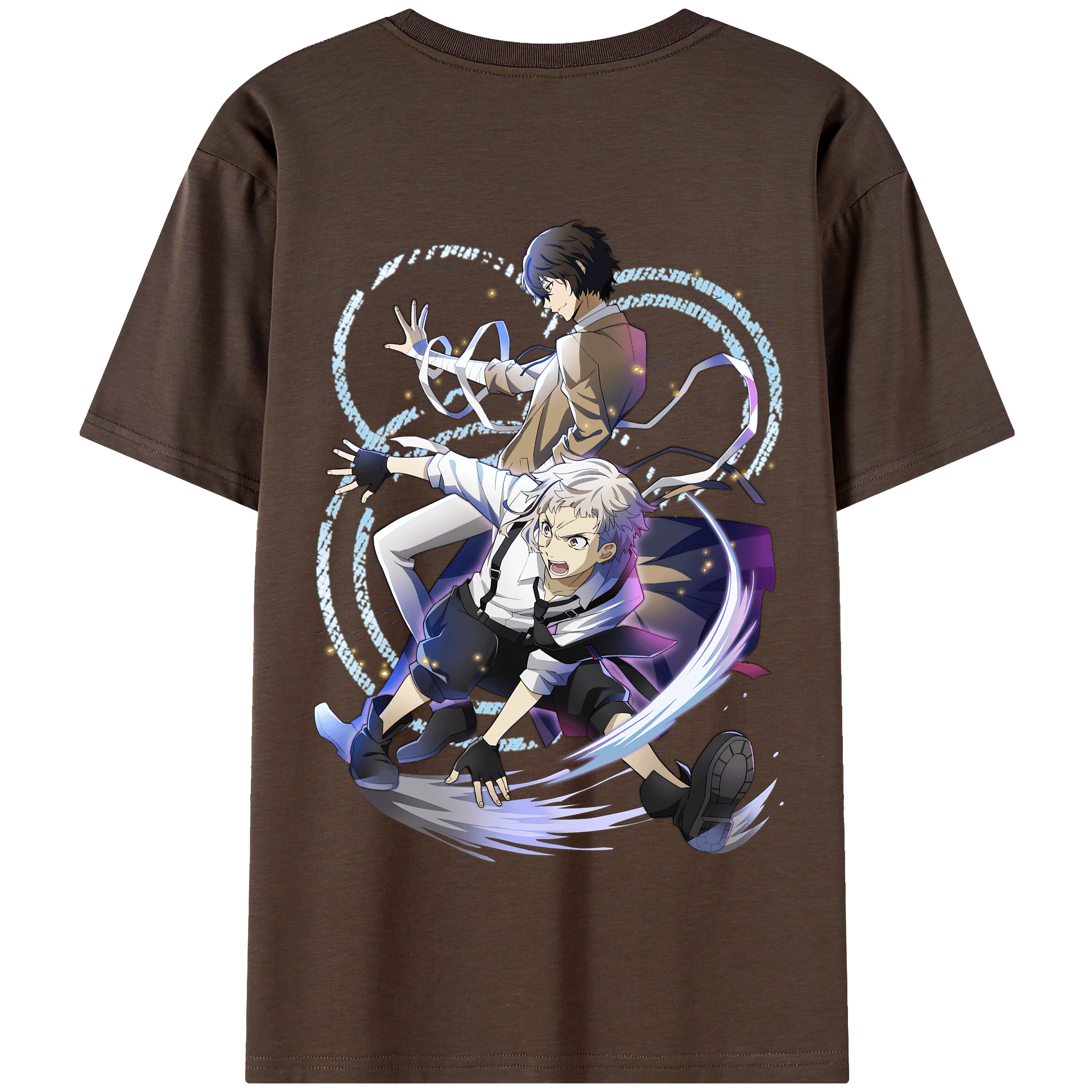 （画像用） 文豪ストレイドッグス Bungo Stray Dogs 綿100％半袖Tシャツ（背面プリント）