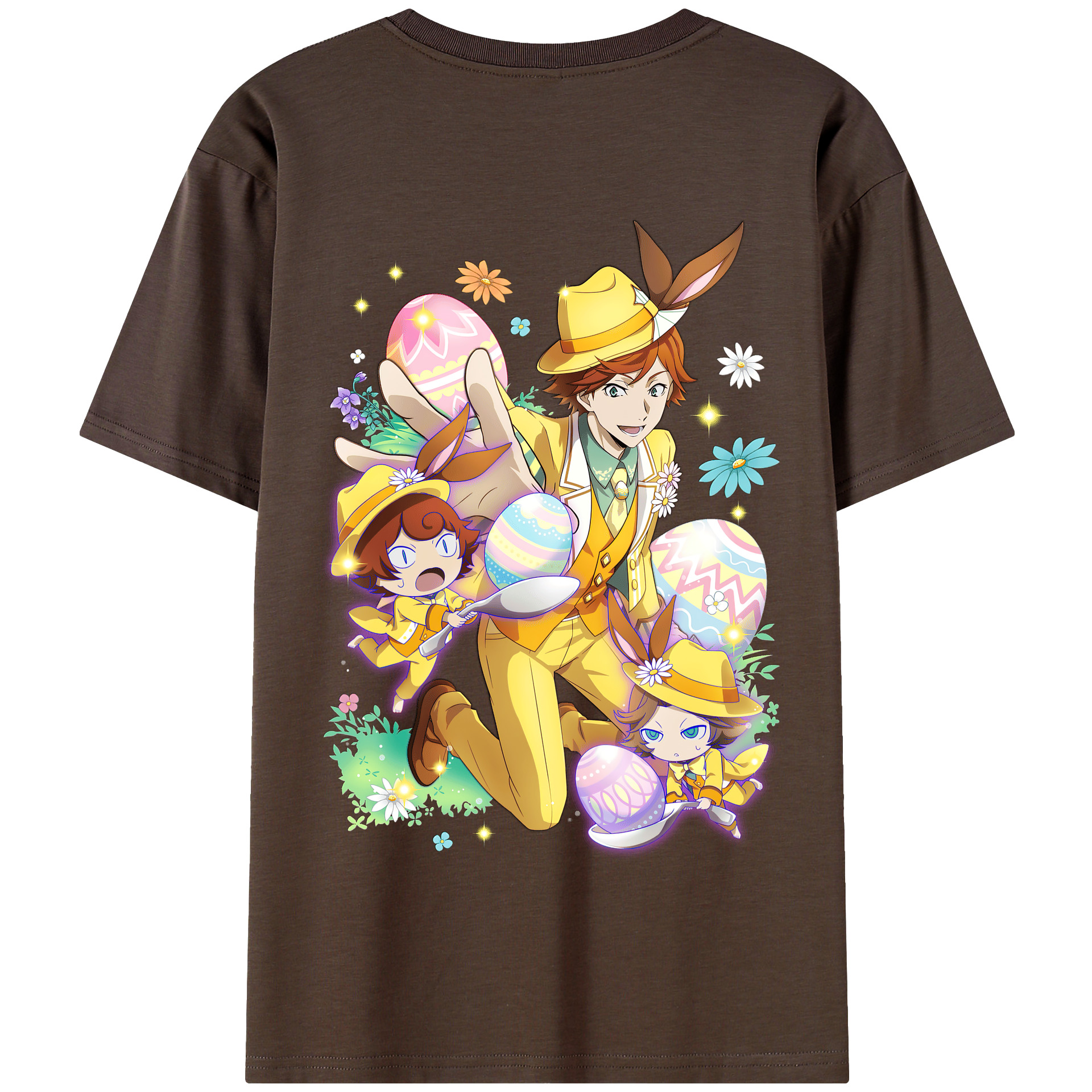 （画像用） 文豪ストレイドッグス Bungo Stray Dogs 綿100％半袖Tシャツ（背面プリント）
