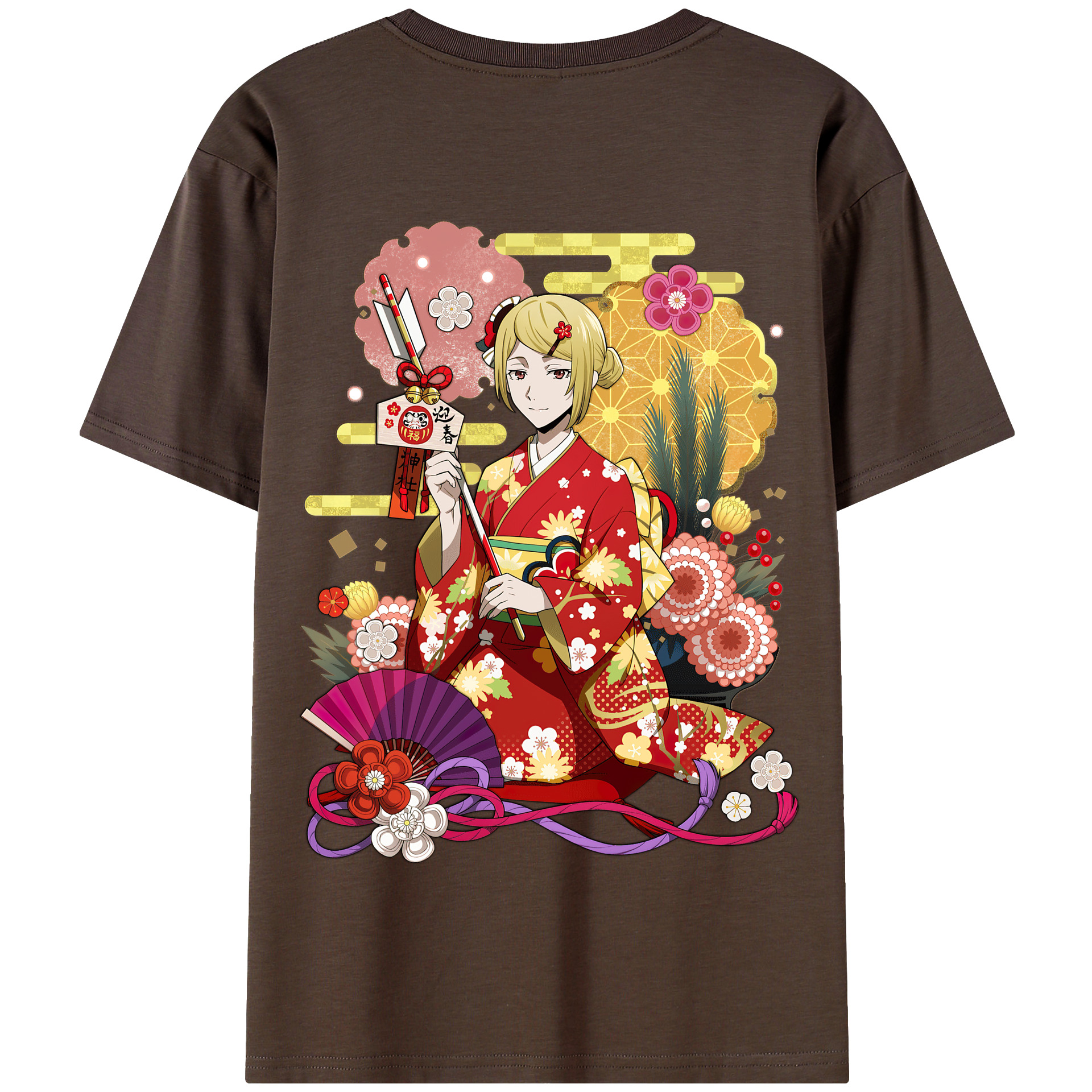 （画像用） 文豪ストレイドッグス Bungo Stray Dogs 綿100％半袖Tシャツ（背面プリント）