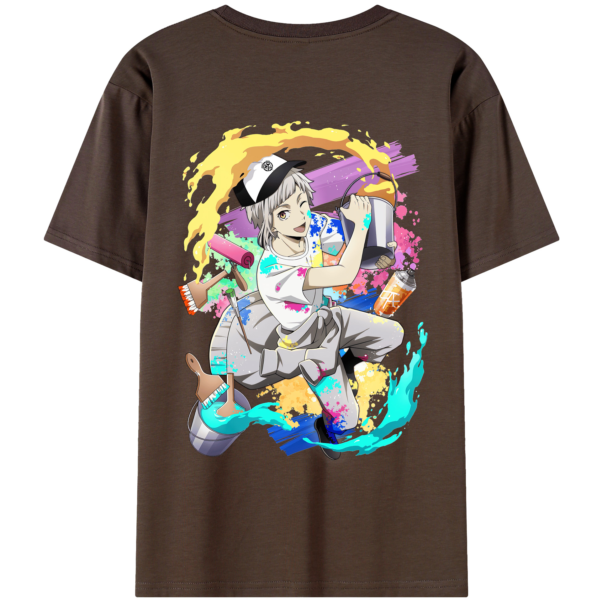 （画像用） 文豪ストレイドッグス Bungo Stray Dogs 綿100％半袖Tシャツ（背面プリント）