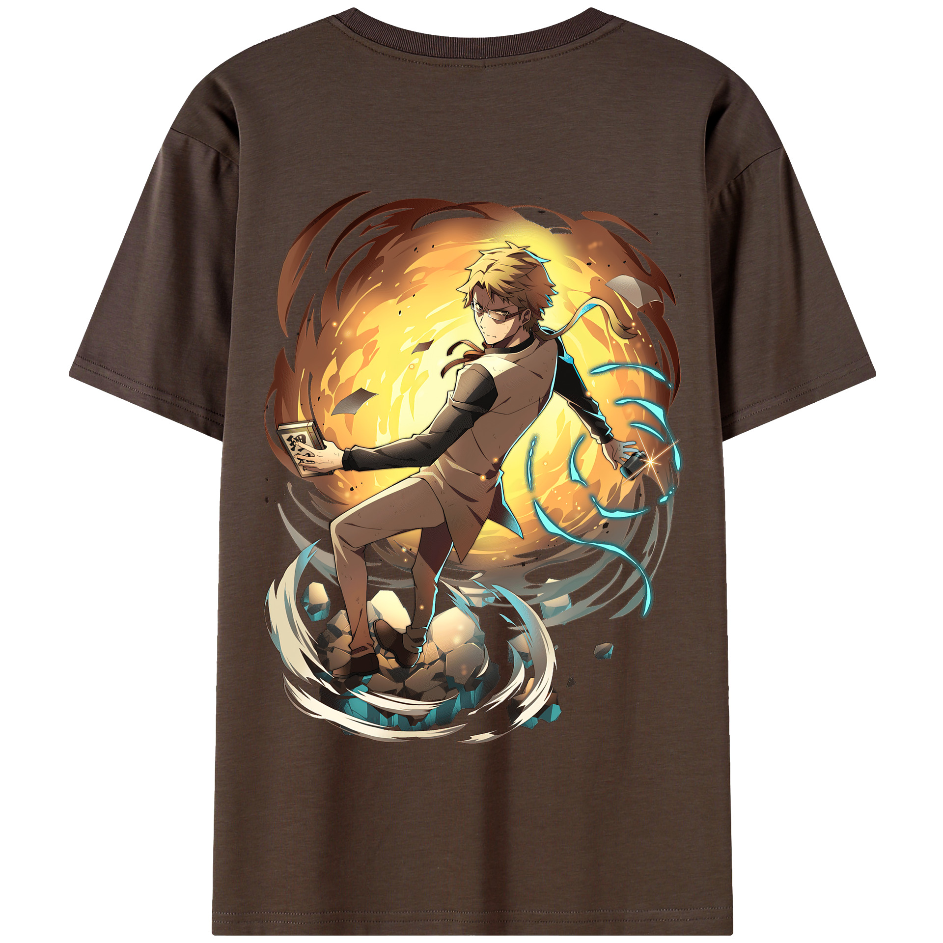 （画像用） 文豪ストレイドッグス Bungo Stray Dogs 綿100％半袖Tシャツ（背面プリント）