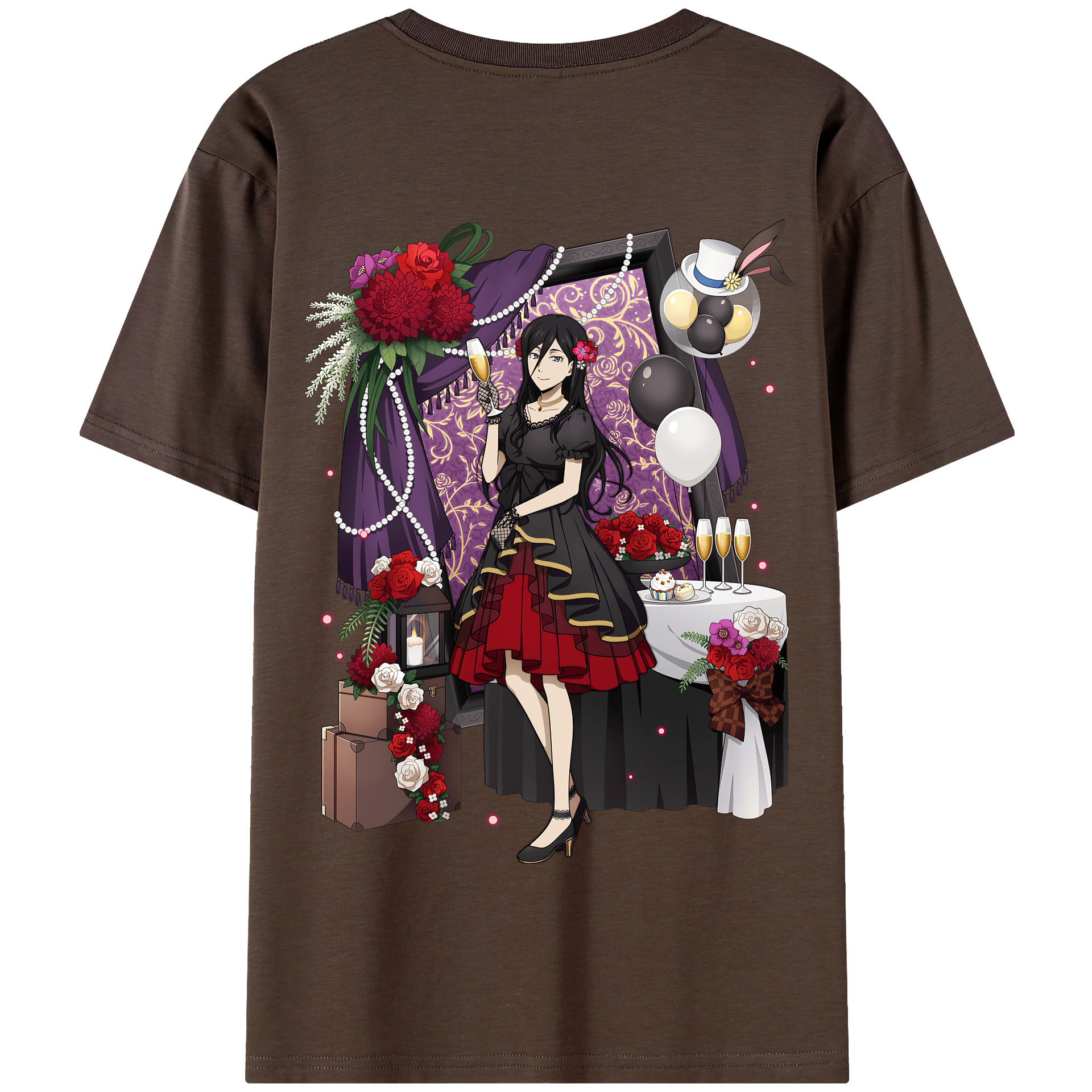 （画像用） 文豪ストレイドッグス Bungo Stray Dogs 綿100％半袖Tシャツ（背面プリント）