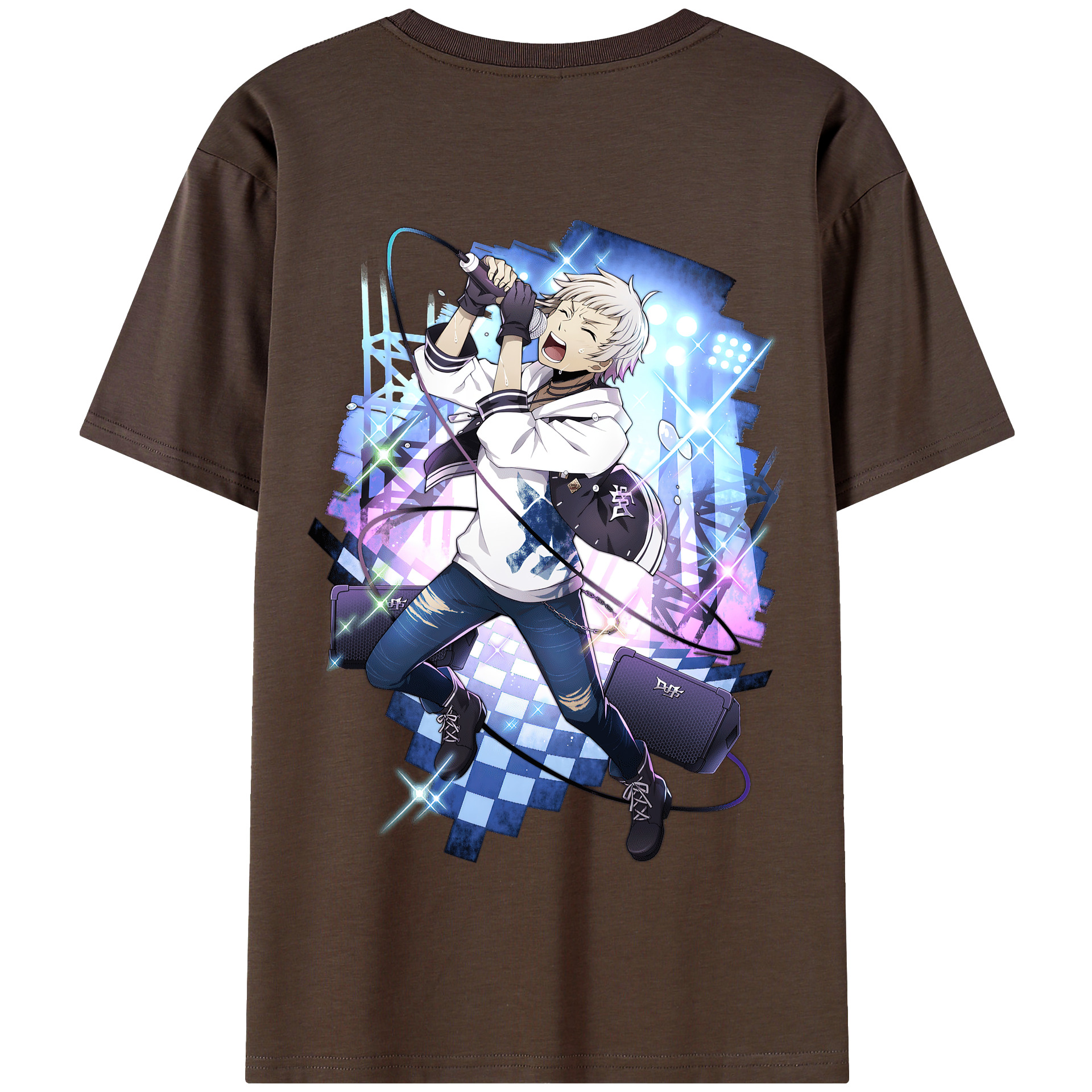 （画像用） 文豪ストレイドッグス Bungo Stray Dogs 綿100％半袖Tシャツ（背面プリント）