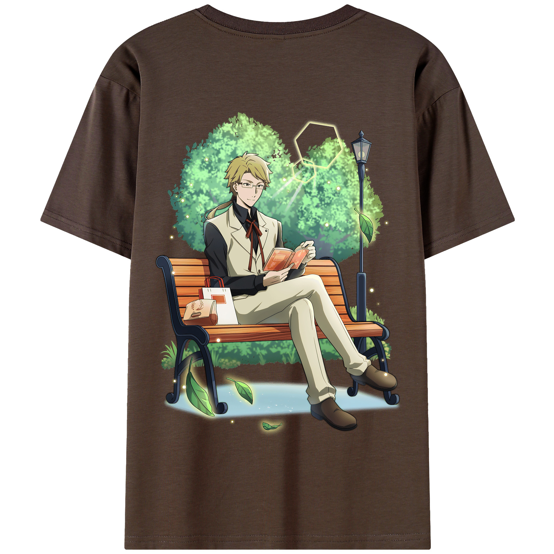 （画像用） 文豪ストレイドッグス Bungo Stray Dogs 綿100％半袖Tシャツ（背面プリント）