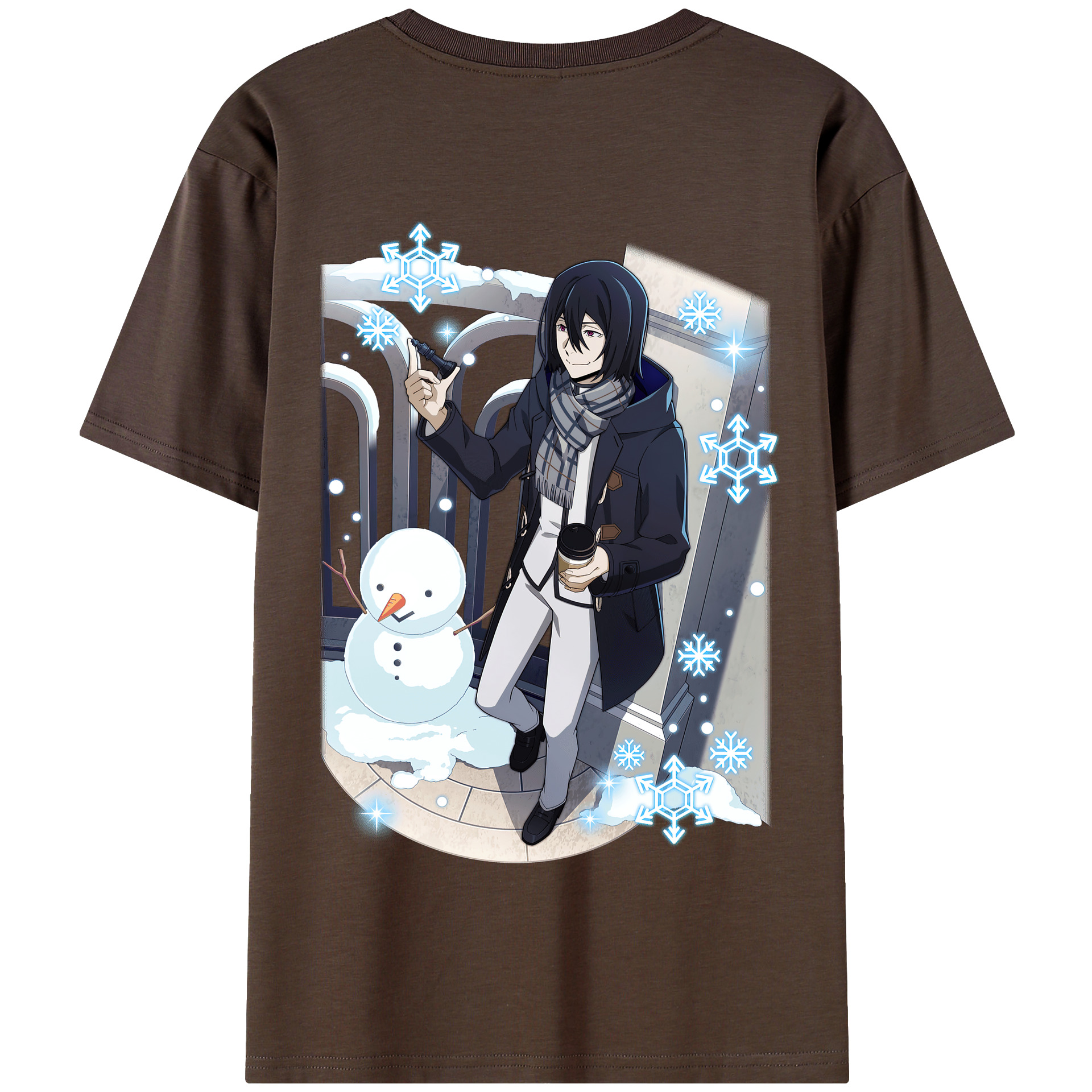 （画像用） 文豪ストレイドッグス Bungo Stray Dogs 綿100％半袖Tシャツ（背面プリント）