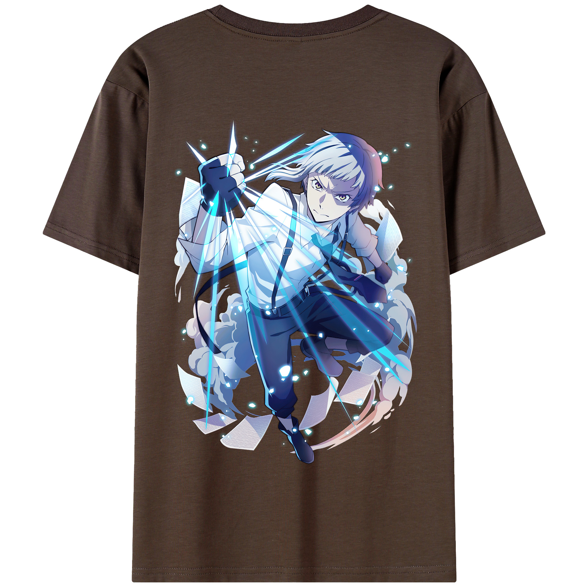 （画像用） 文豪ストレイドッグス Bungo Stray Dogs 綿100％半袖Tシャツ（背面プリント）