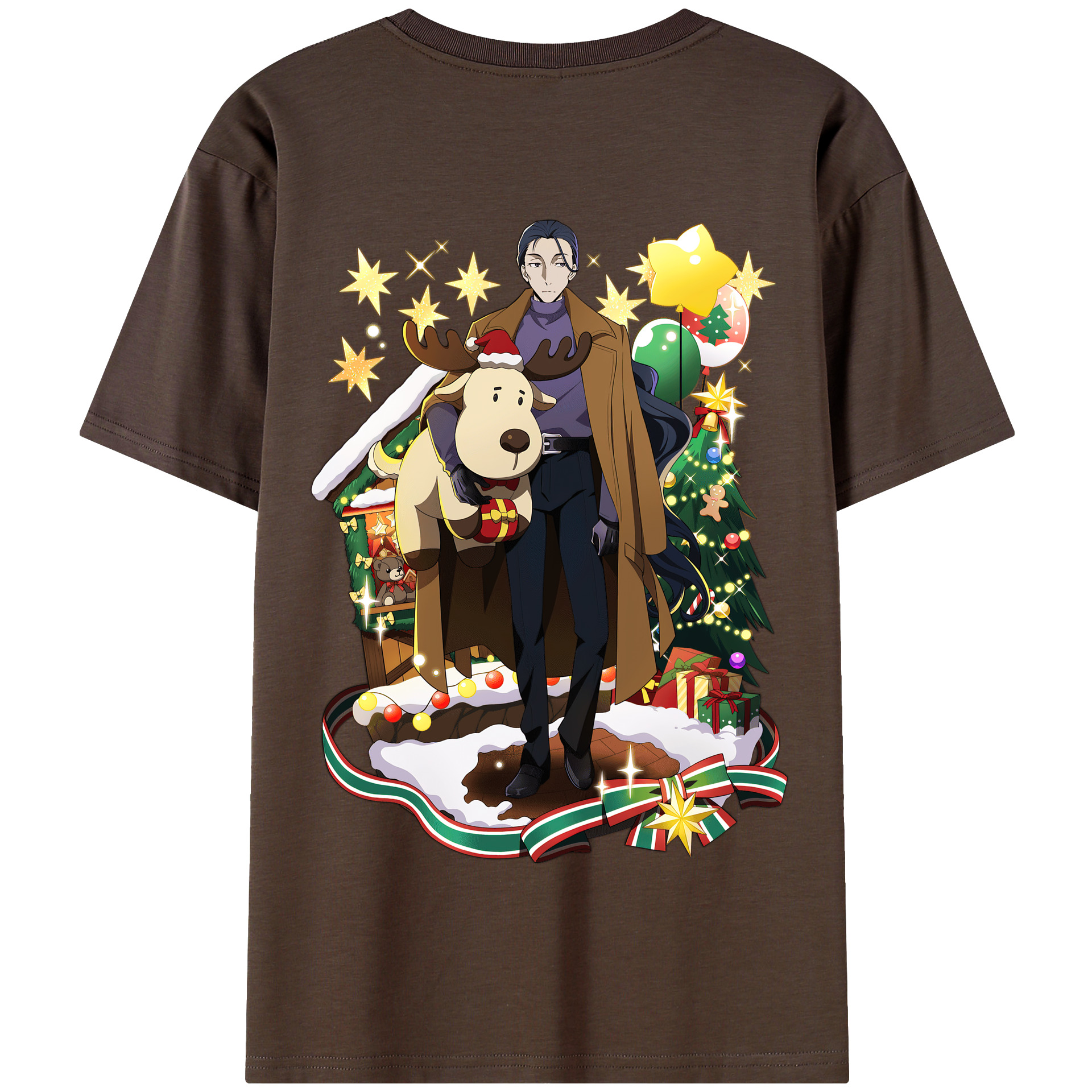 （画像用） 文豪ストレイドッグス Bungo Stray Dogs 綿100％半袖Tシャツ（背面プリント）