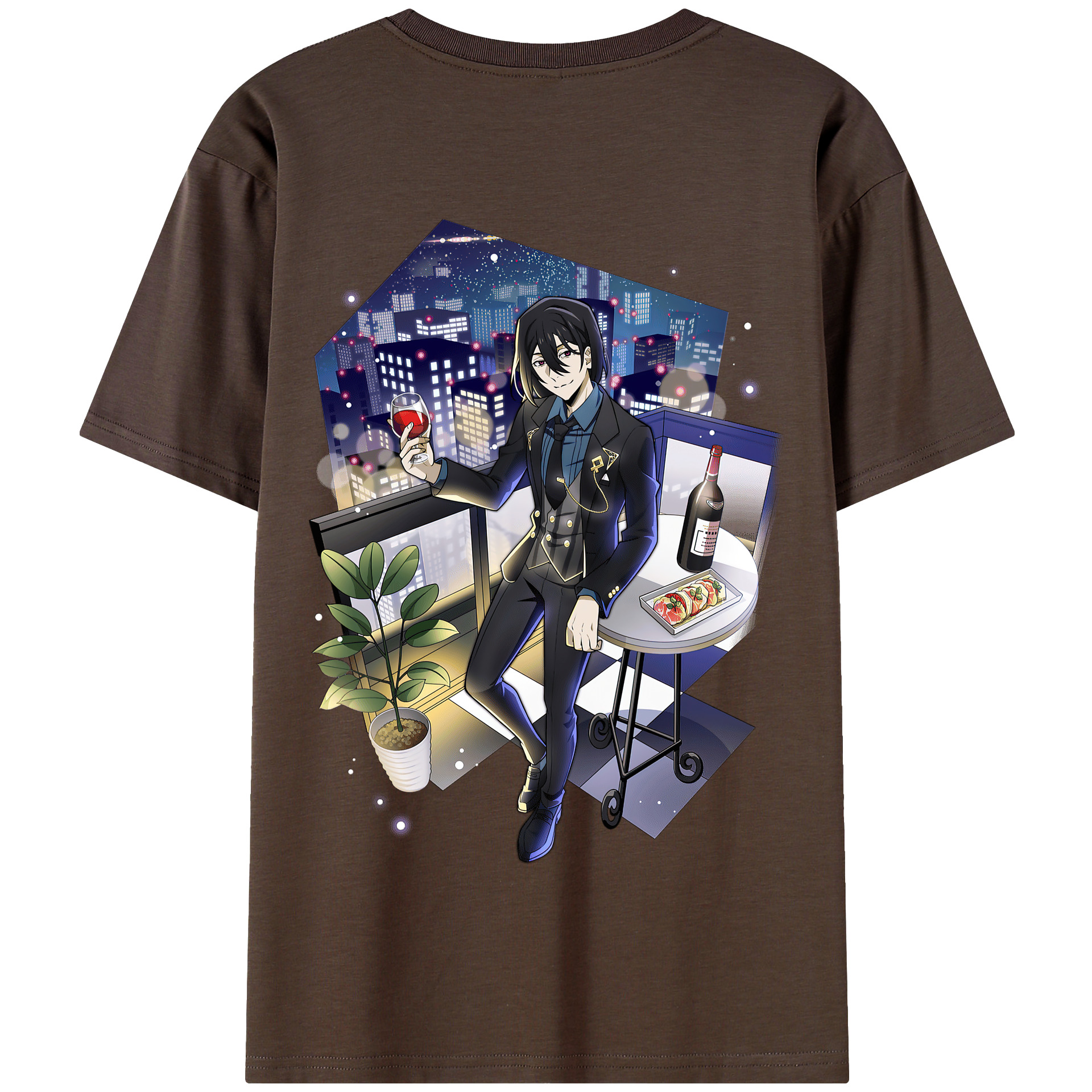 （画像用） 文豪ストレイドッグス Bungo Stray Dogs 綿100％半袖Tシャツ（背面プリント）