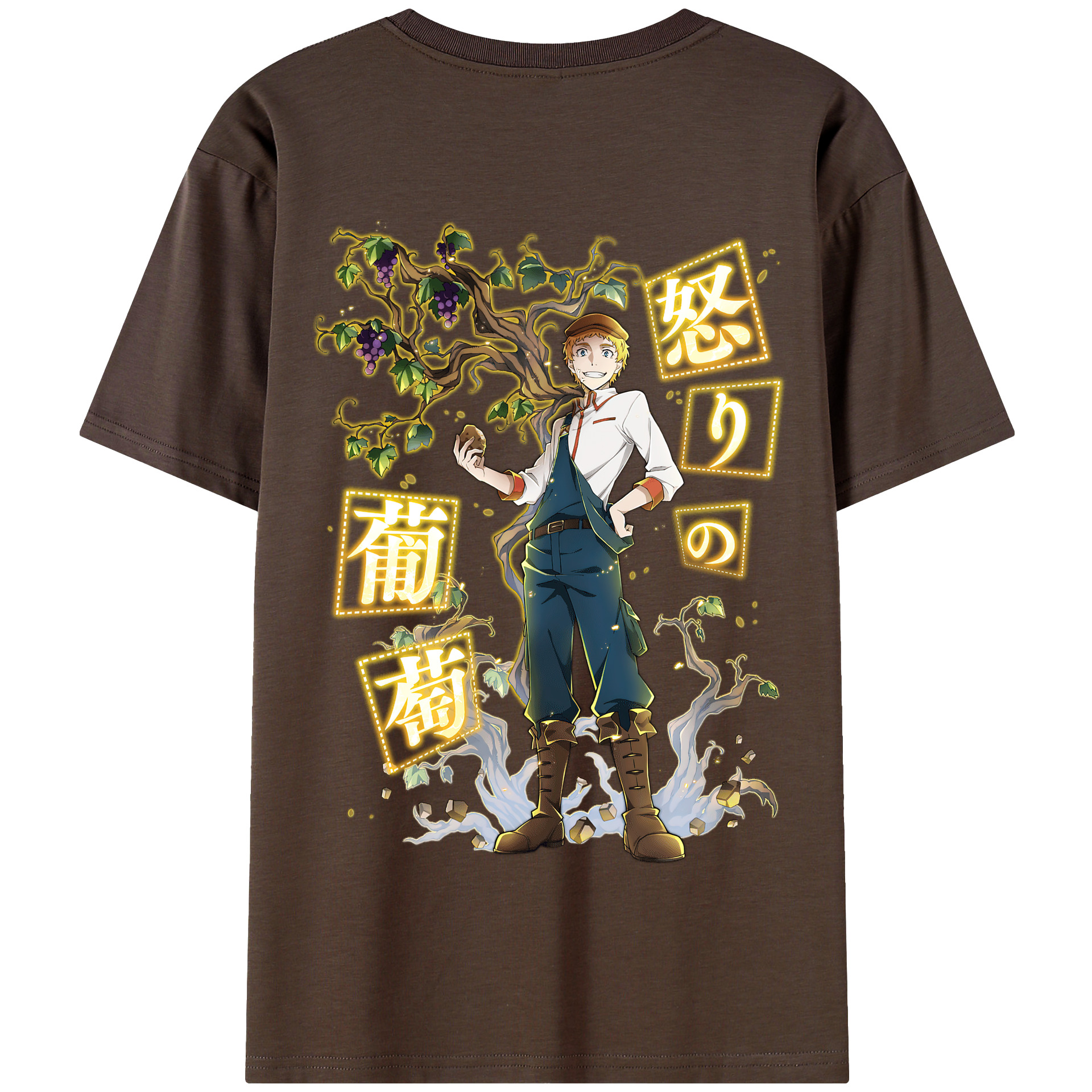 （画像用） 文豪ストレイドッグス Bungo Stray Dogs 綿100％半袖Tシャツ（背面プリント）
