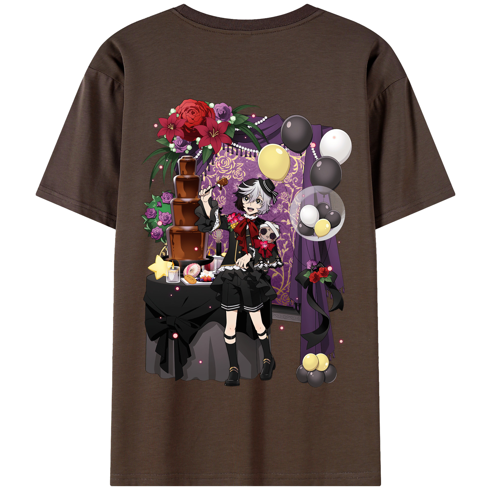 （画像用） 文豪ストレイドッグス Bungo Stray Dogs 綿100％半袖Tシャツ（背面プリント）