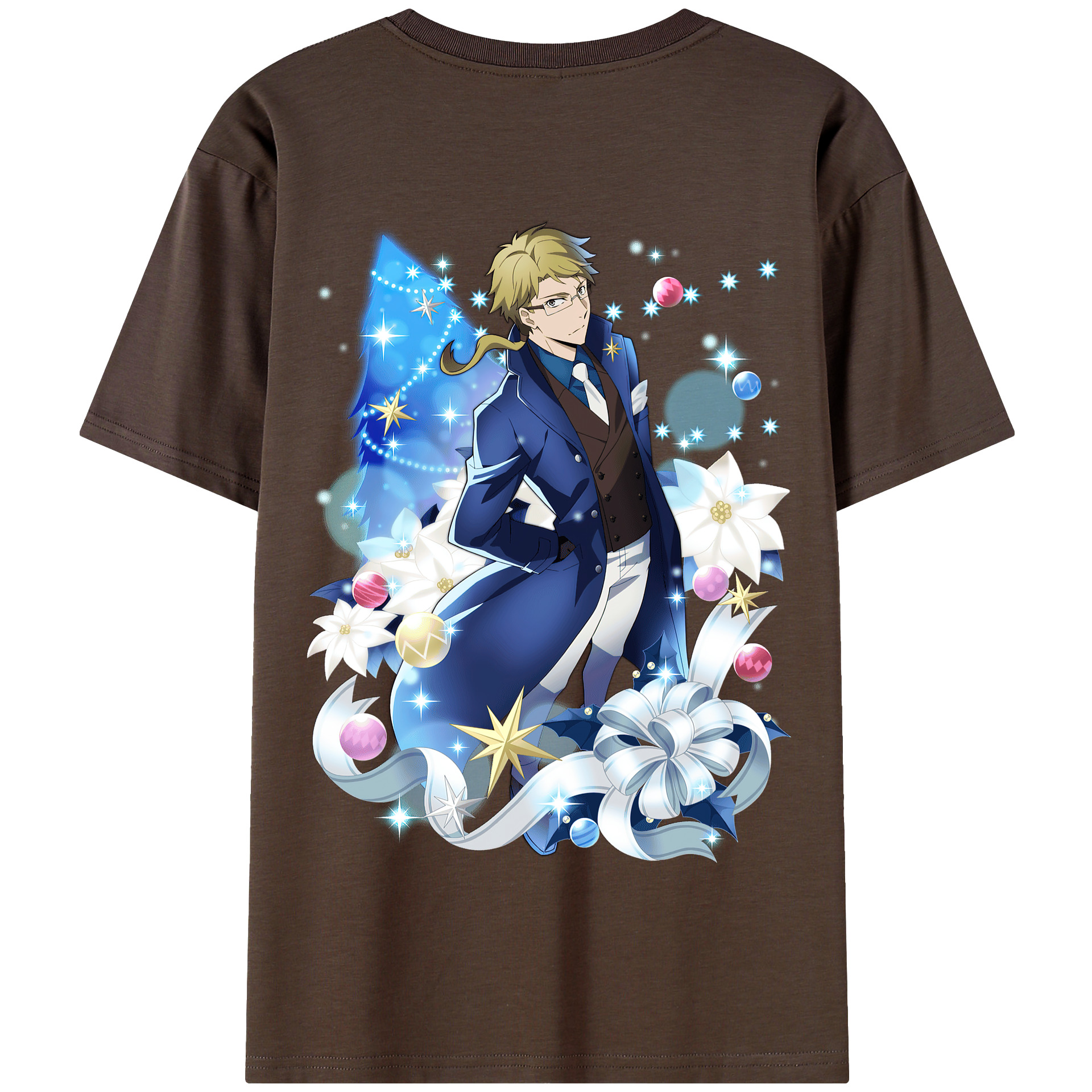（画像用） 文豪ストレイドッグス Bungo Stray Dogs 綿100％半袖Tシャツ（背面プリント）