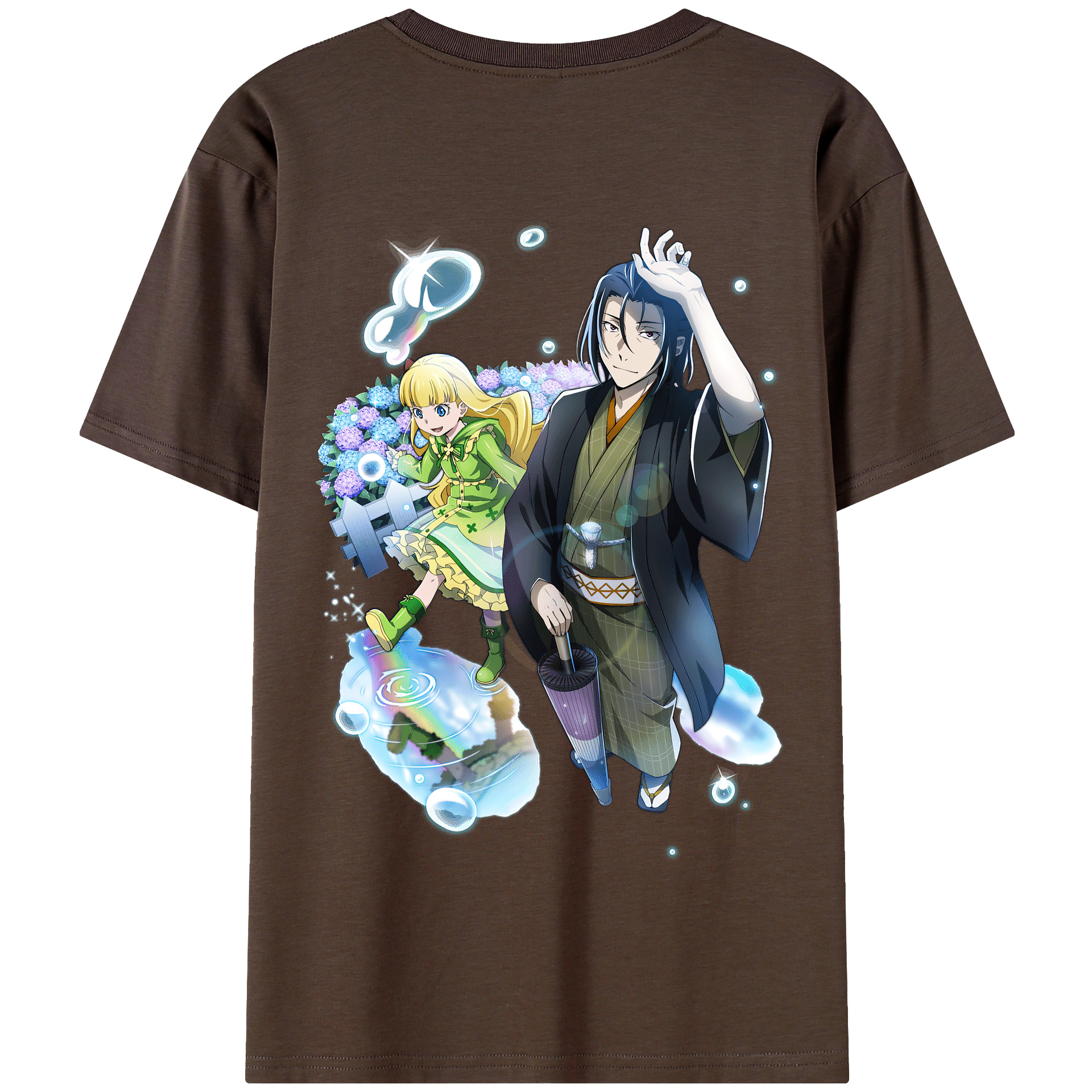 （画像用） 文豪ストレイドッグス Bungo Stray Dogs 綿100％半袖Tシャツ（背面プリント）