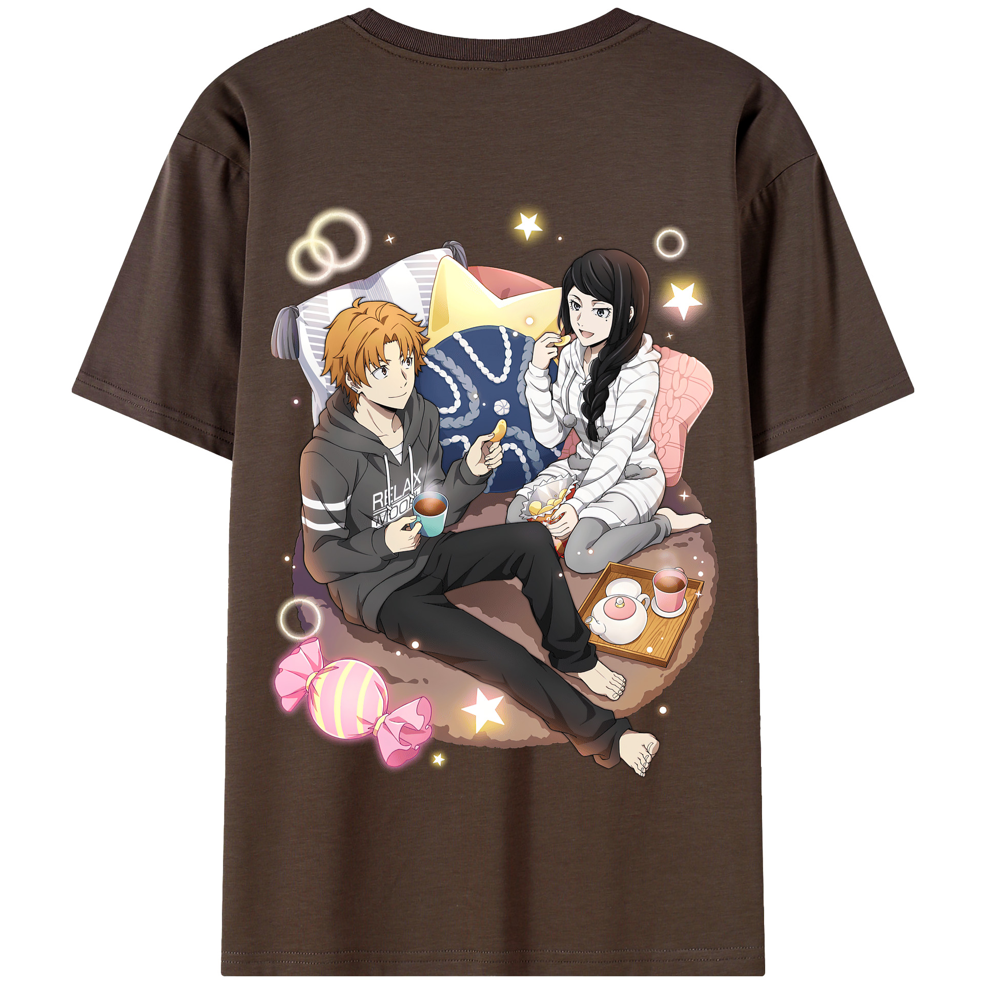 （画像用） 文豪ストレイドッグス Bungo Stray Dogs 綿100％半袖Tシャツ（背面プリント）