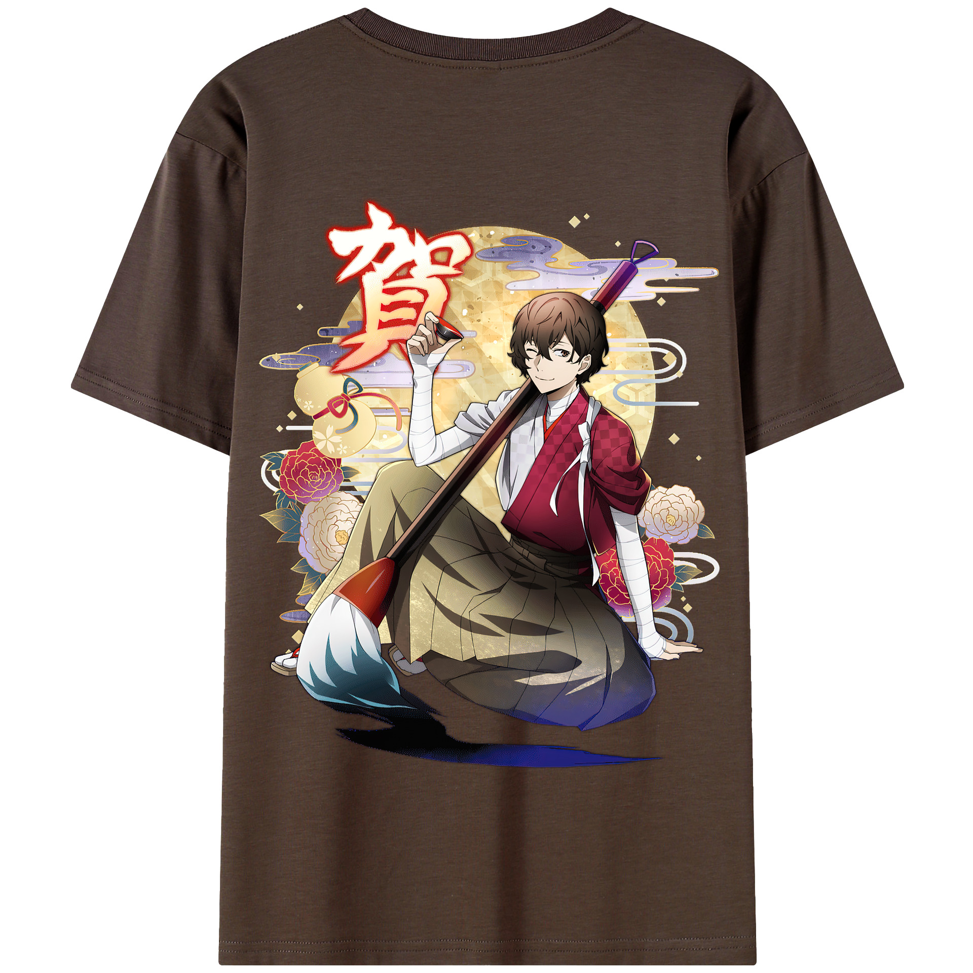 （画像用） 文豪ストレイドッグス Bungo Stray Dogs 綿100％半袖Tシャツ（背面プリント）