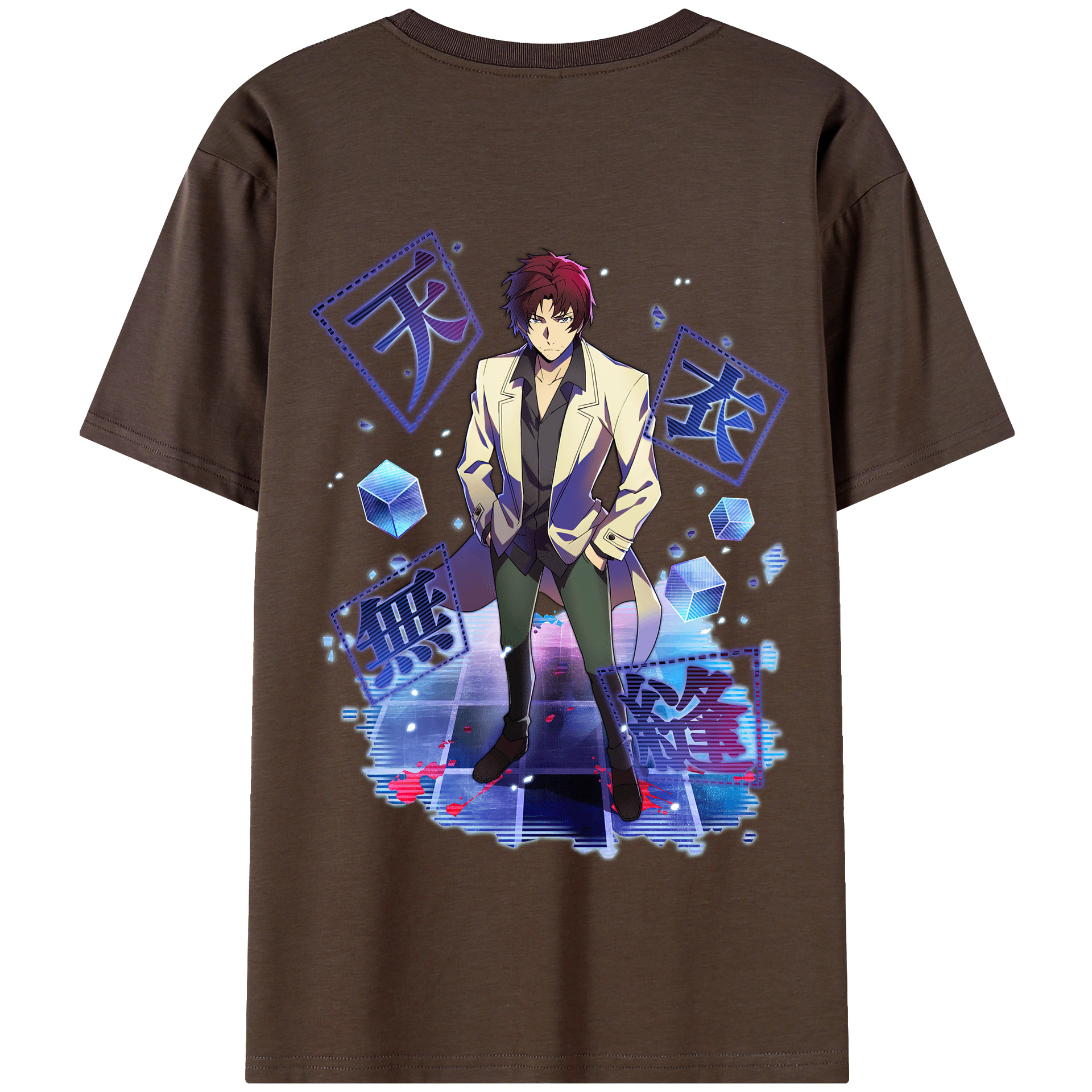 （画像用） 文豪ストレイドッグス Bungo Stray Dogs 綿100％半袖Tシャツ（背面プリント）