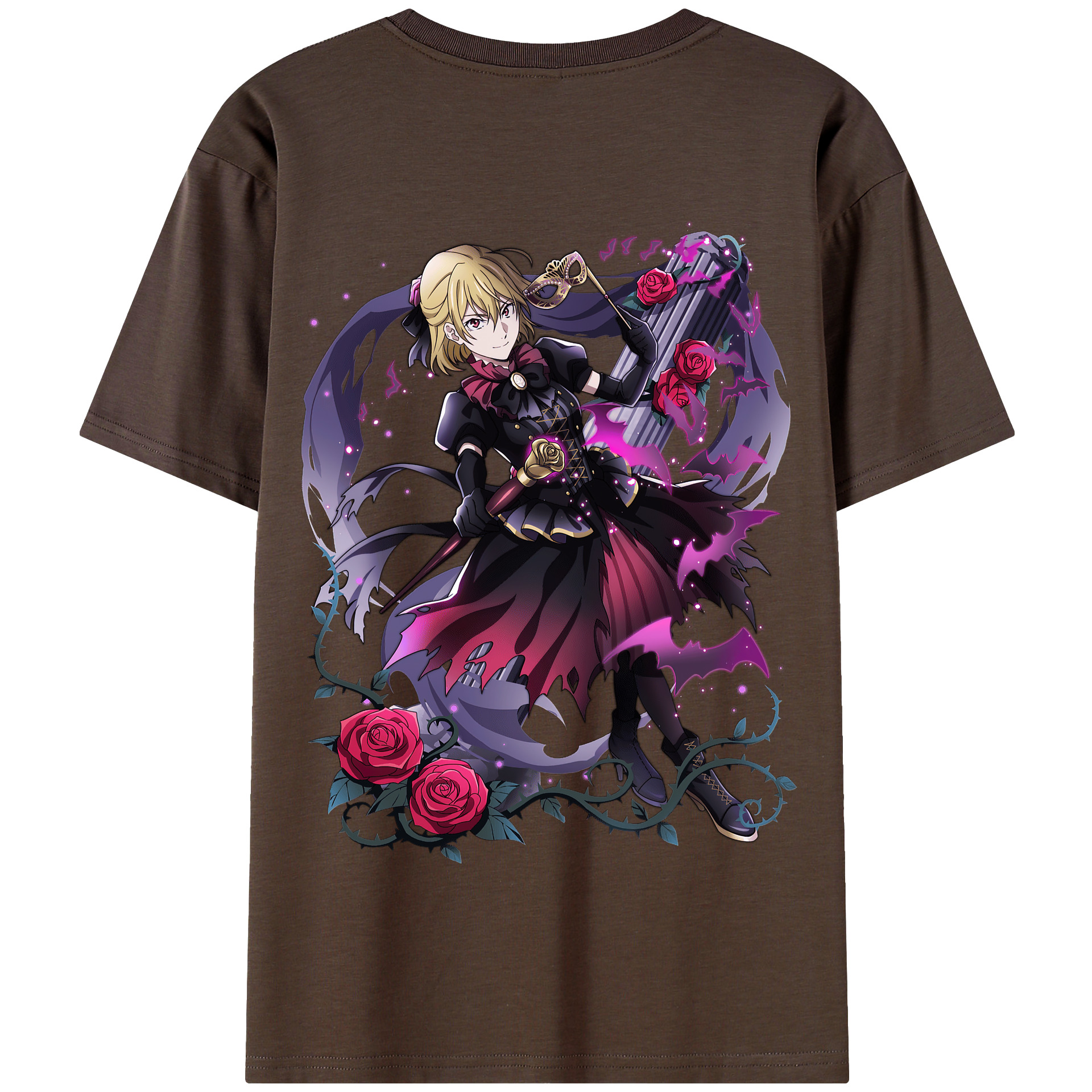 （画像用） 文豪ストレイドッグス Bungo Stray Dogs 綿100％半袖Tシャツ（背面プリント）
