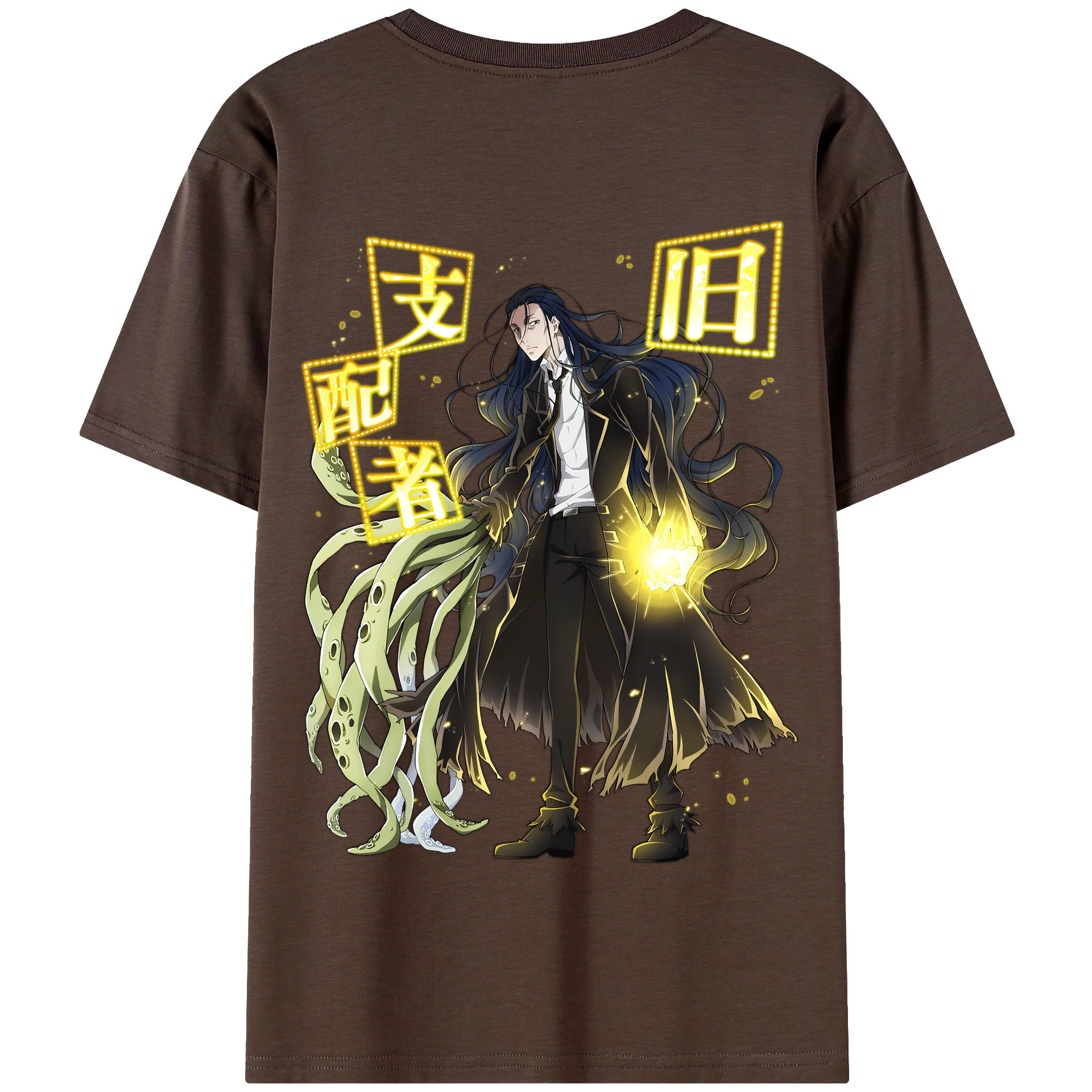 （画像用） 文豪ストレイドッグス Bungo Stray Dogs 綿100％半袖Tシャツ（背面プリント）