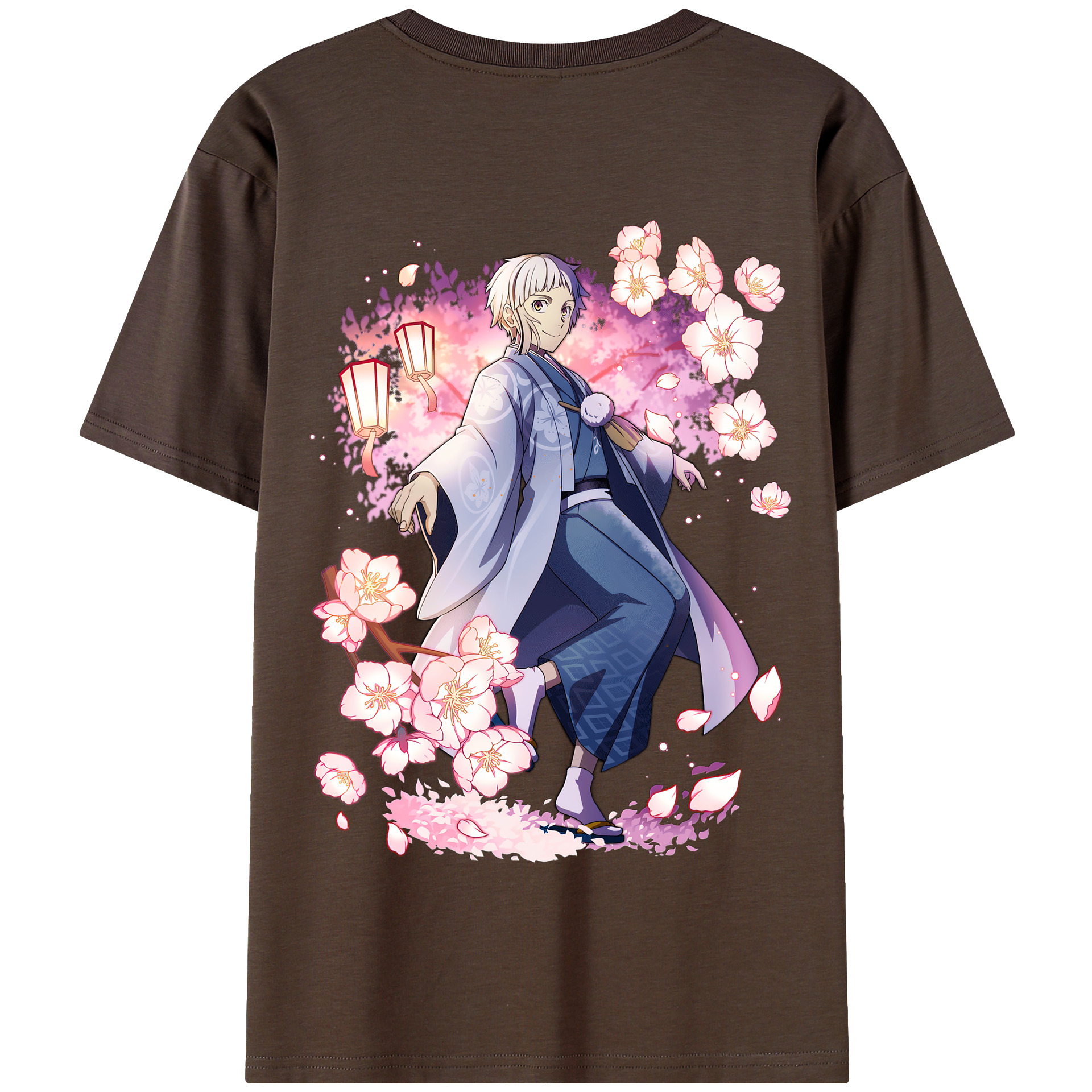 （画像用） 文豪ストレイドッグス Bungo Stray Dogs 綿100％半袖Tシャツ（背面プリント）