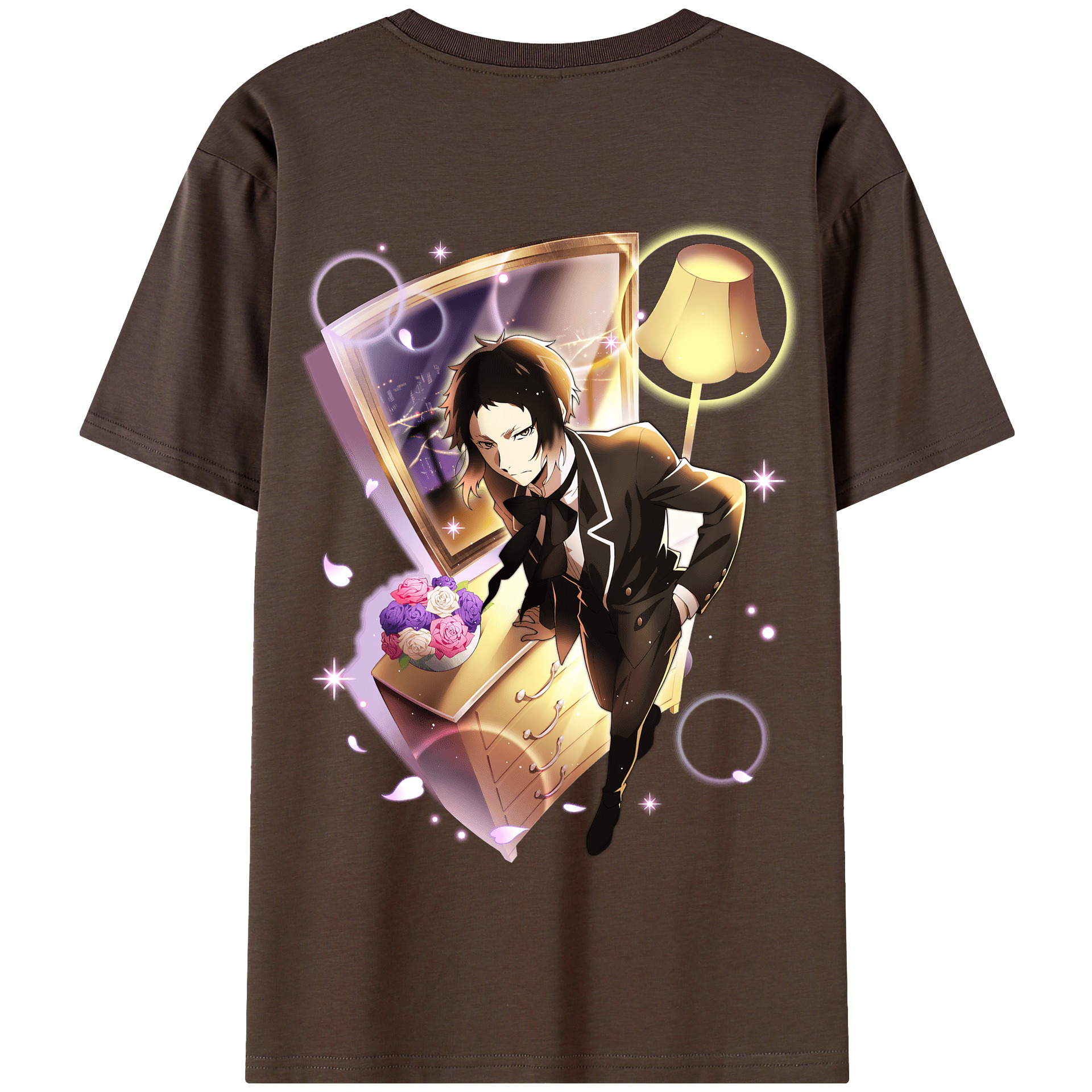 （画像用） 文豪ストレイドッグス Bungo Stray Dogs 綿100％半袖Tシャツ（背面プリント）