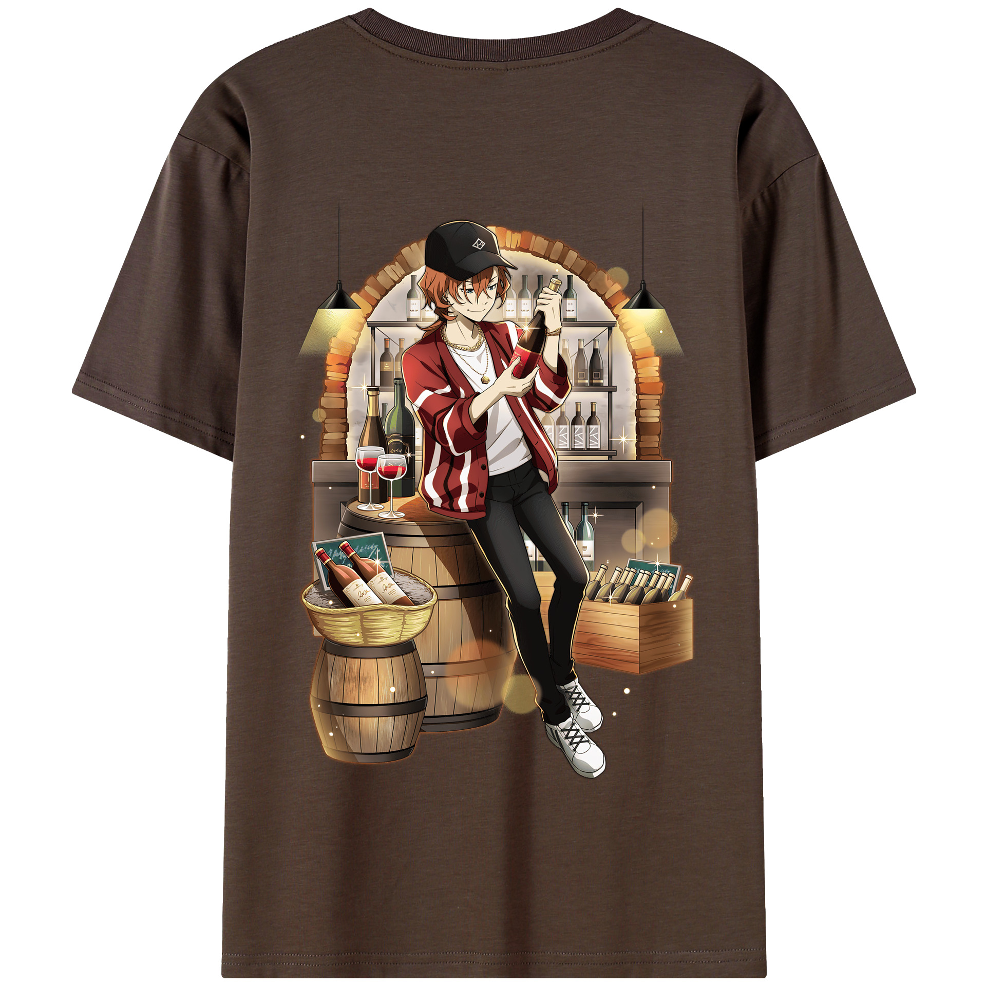 （画像用） 文豪ストレイドッグス Bungo Stray Dogs 綿100％半袖Tシャツ（背面プリント）