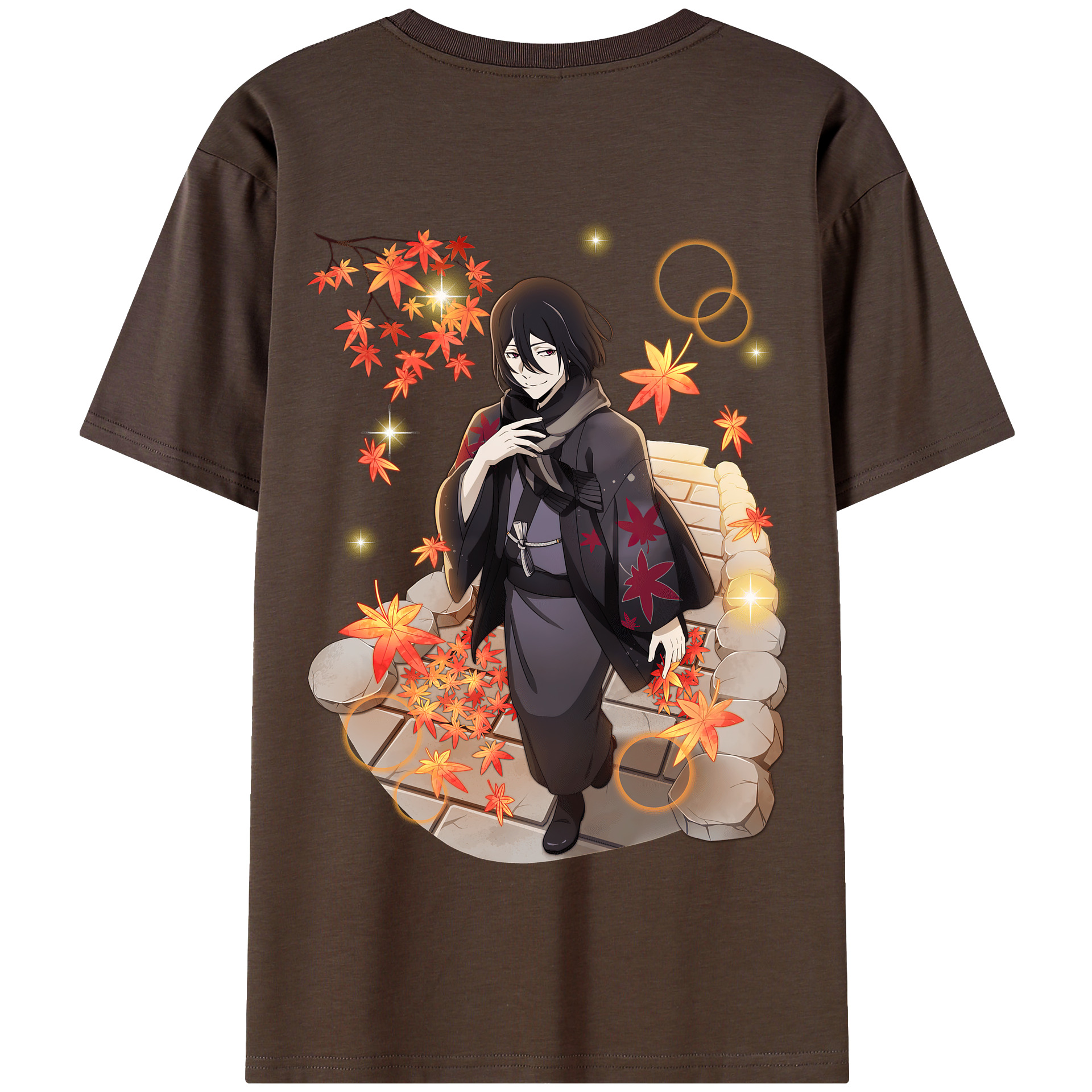 （画像用） 文豪ストレイドッグス Bungo Stray Dogs 綿100％半袖Tシャツ（背面プリント）