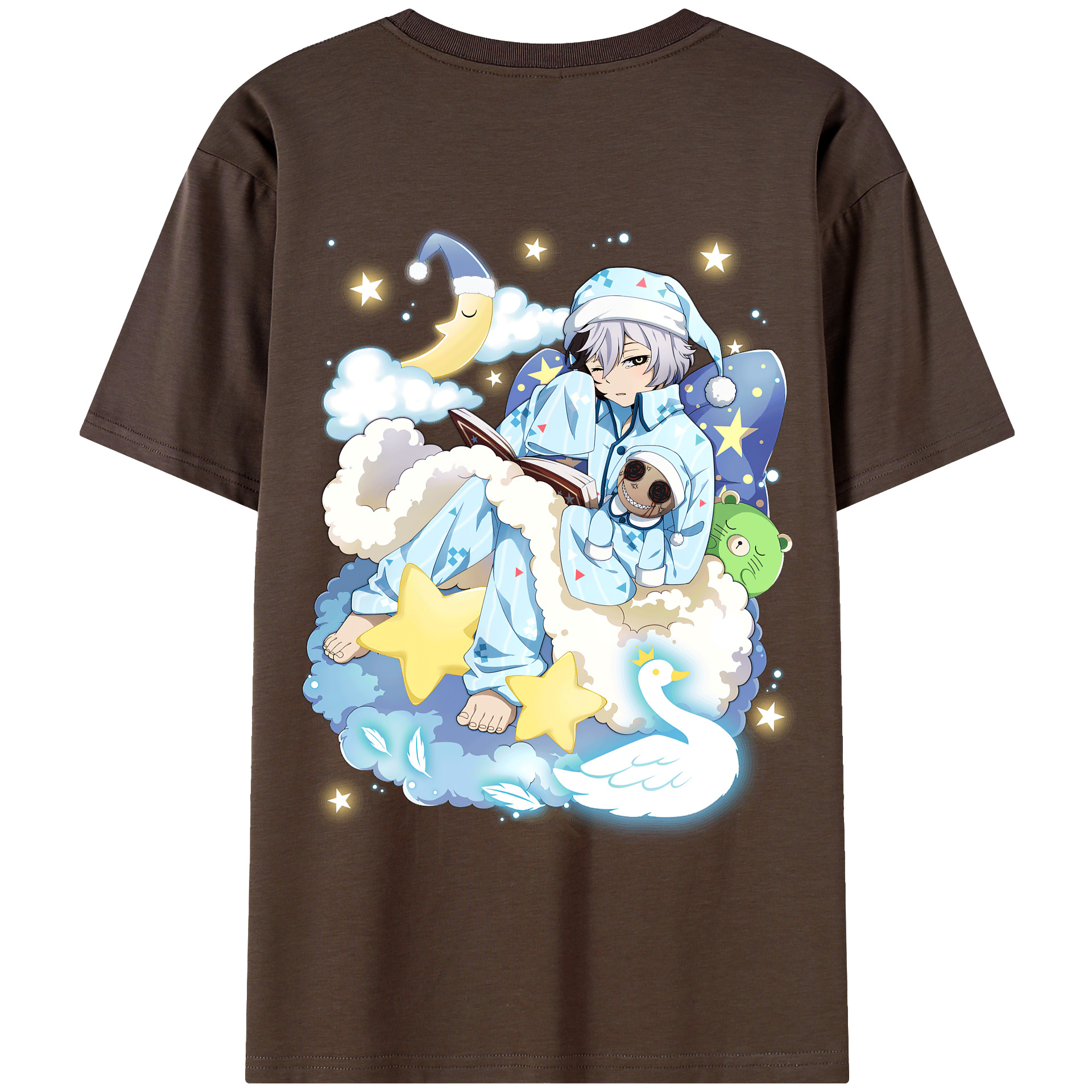 （画像用） 文豪ストレイドッグス Bungo Stray Dogs 綿100％半袖Tシャツ（背面プリント）