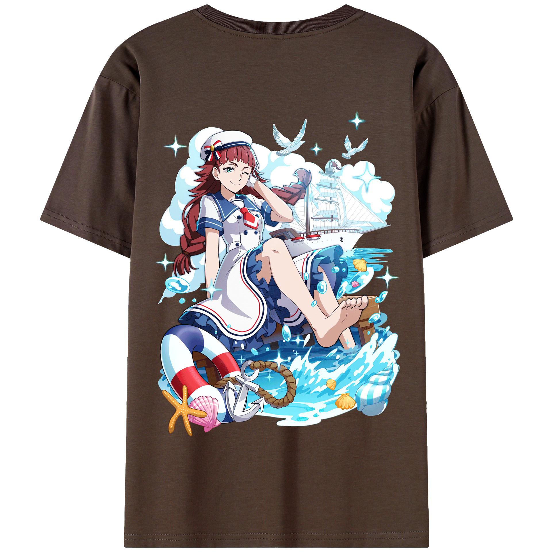 （画像用） 文豪ストレイドッグス Bungo Stray Dogs 綿100％半袖Tシャツ（背面プリント）