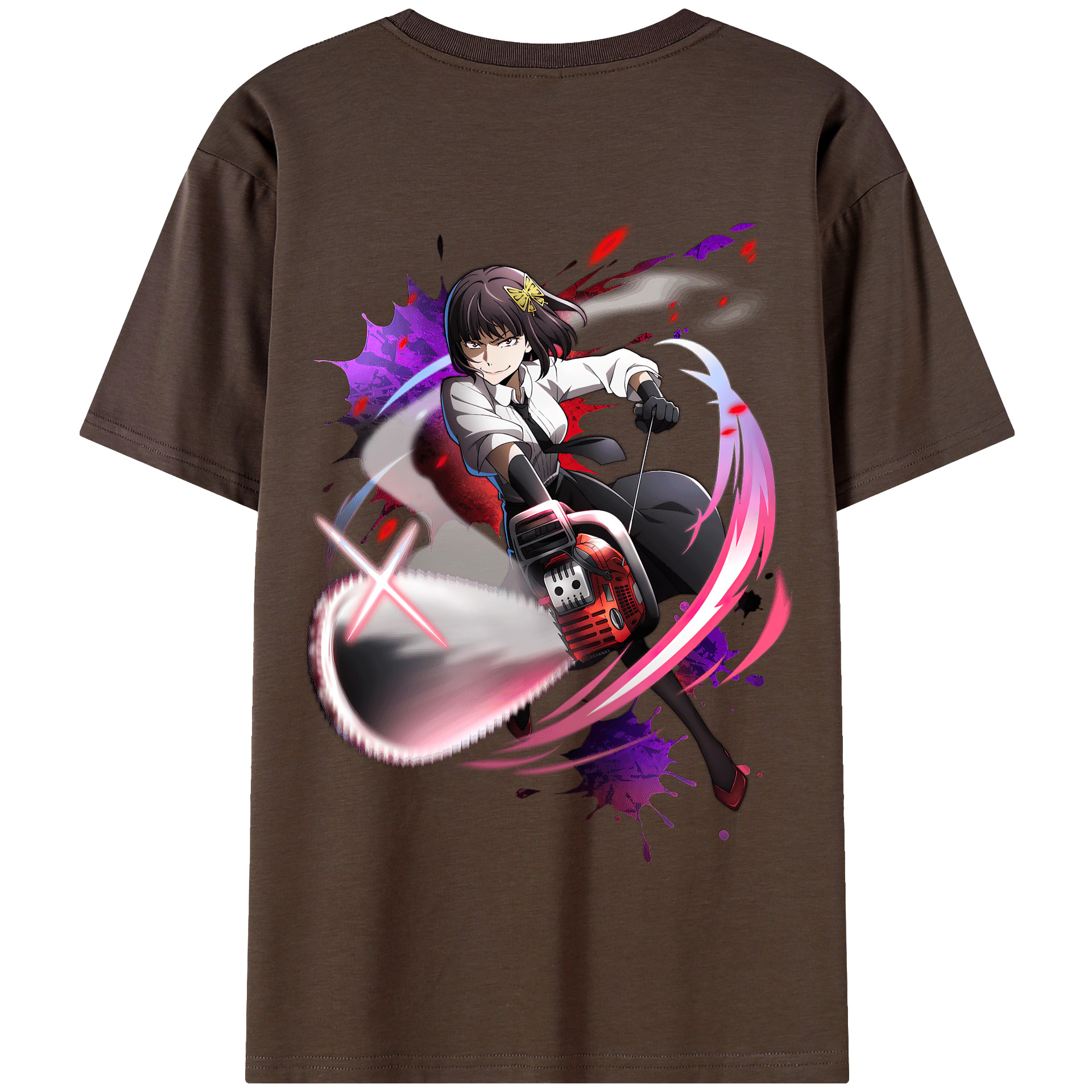 （画像用） 文豪ストレイドッグス Bungo Stray Dogs 綿100％半袖Tシャツ（背面プリント）