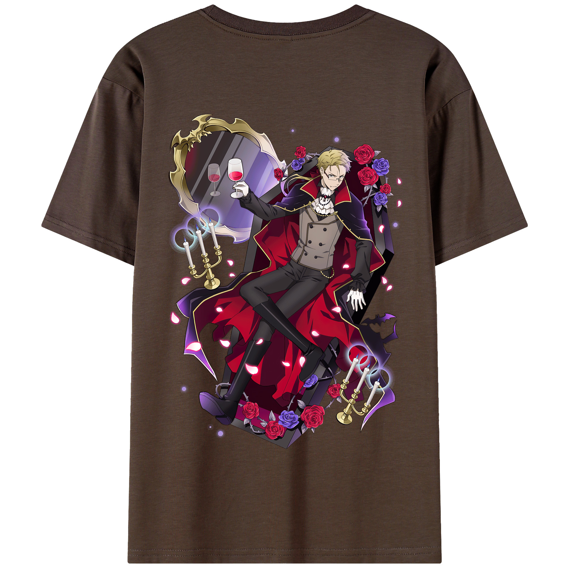 （画像用） 文豪ストレイドッグス Bungo Stray Dogs 綿100％半袖Tシャツ（背面プリント）
