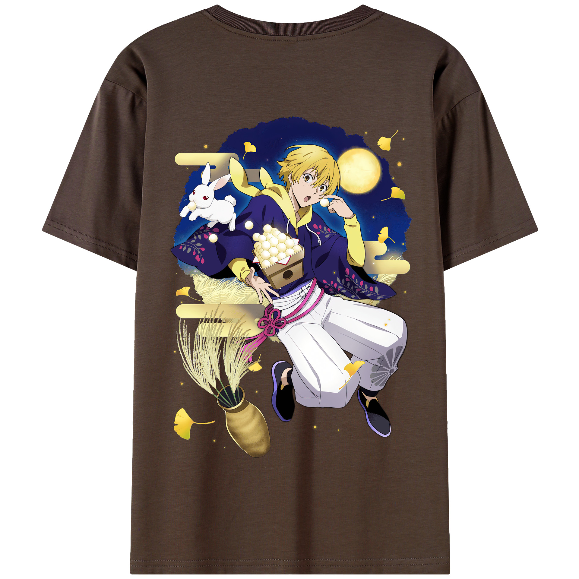 （画像用） 文豪ストレイドッグス Bungo Stray Dogs 綿100％半袖Tシャツ（背面プリント）