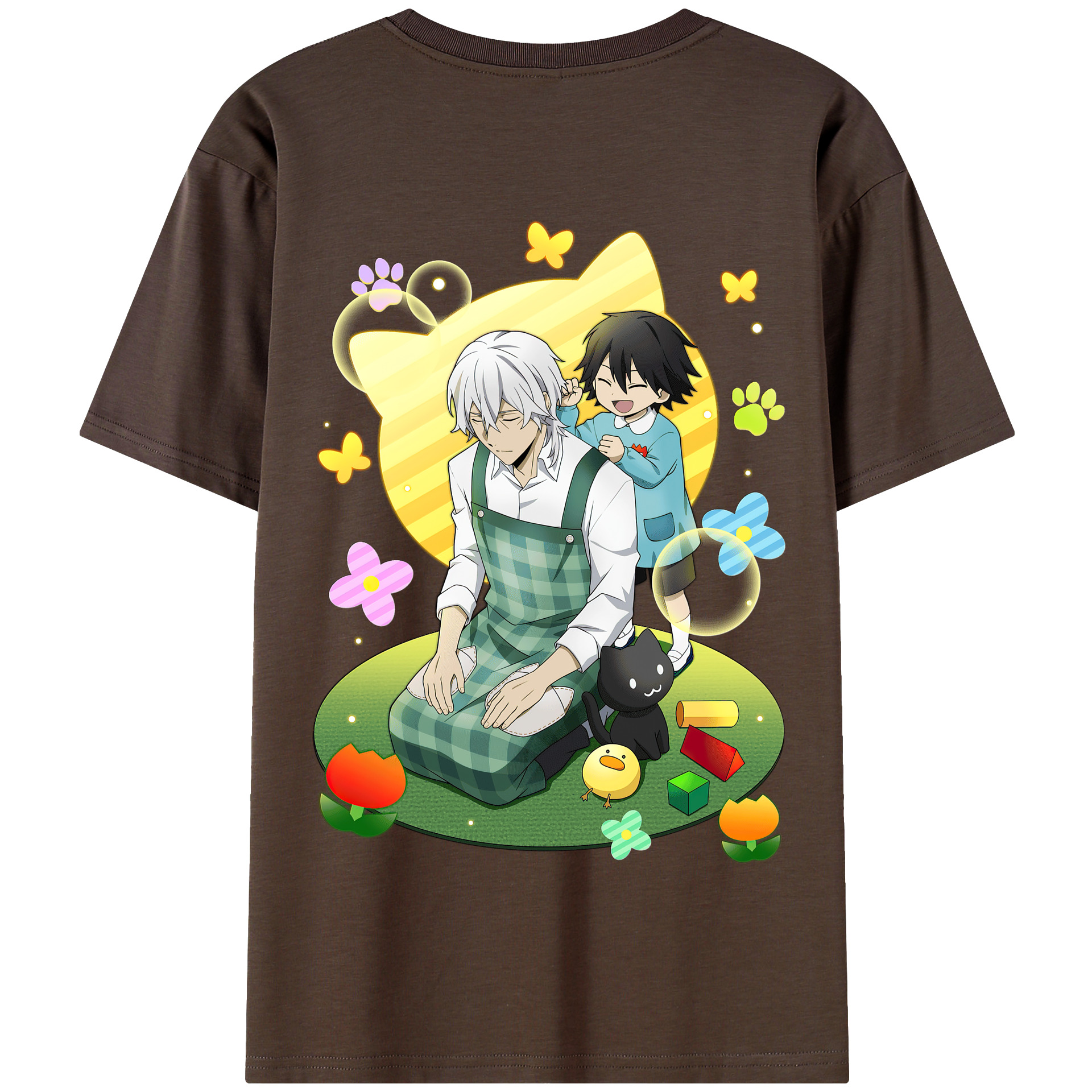 （画像用） 文豪ストレイドッグス Bungo Stray Dogs 綿100％半袖Tシャツ（背面プリント）