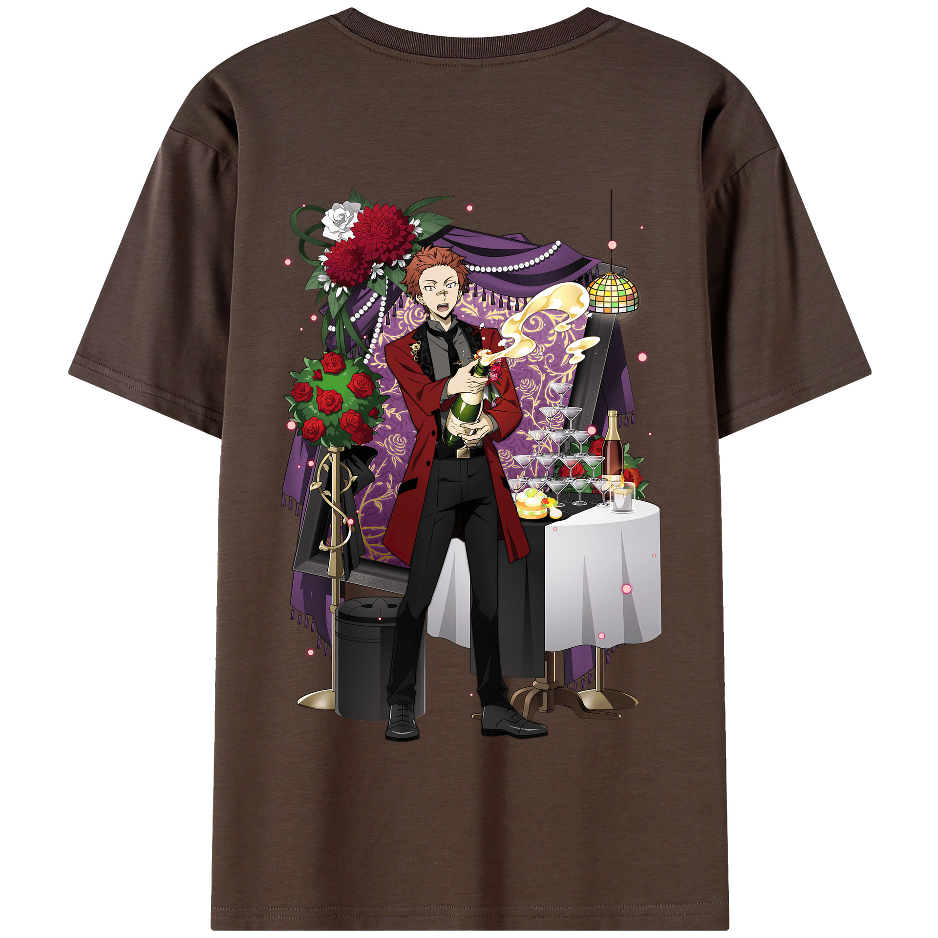 （画像用） 文豪ストレイドッグス Bungo Stray Dogs 綿100％半袖Tシャツ（背面プリント）
