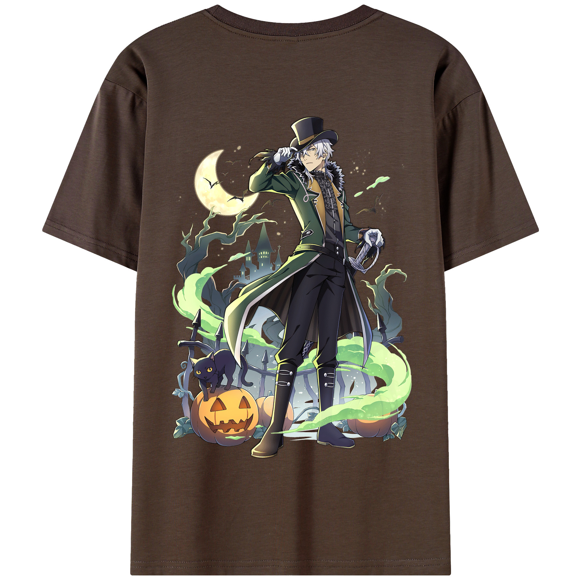 （画像用） 文豪ストレイドッグス Bungo Stray Dogs 綿100％半袖Tシャツ（背面プリント）
