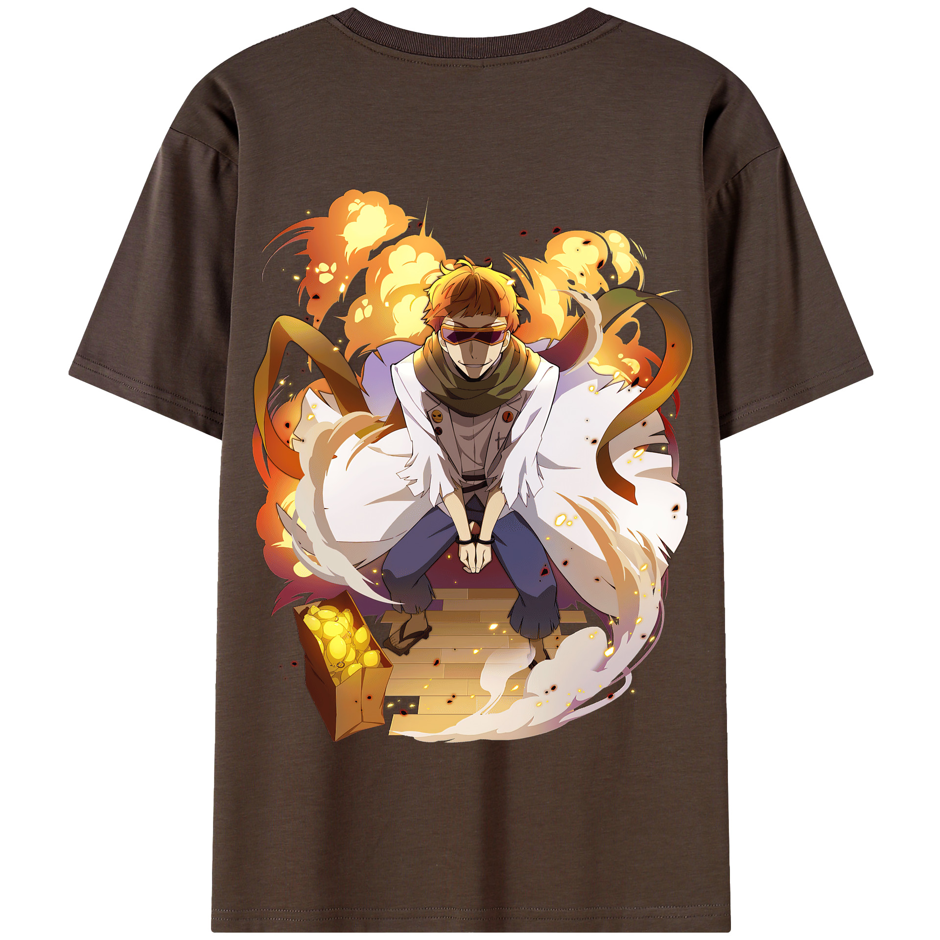 （画像用） 文豪ストレイドッグス Bungo Stray Dogs 綿100％半袖Tシャツ（背面プリント）