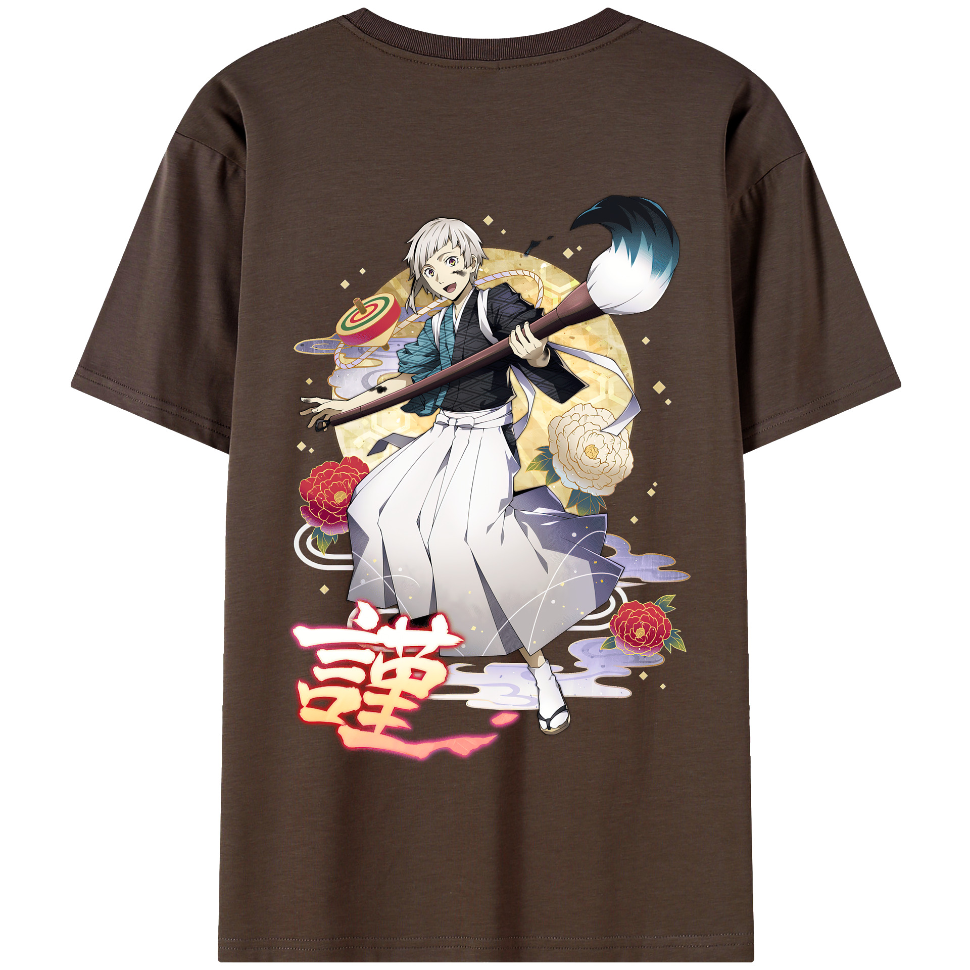 （画像用） 文豪ストレイドッグス Bungo Stray Dogs 綿100％半袖Tシャツ（背面プリント）