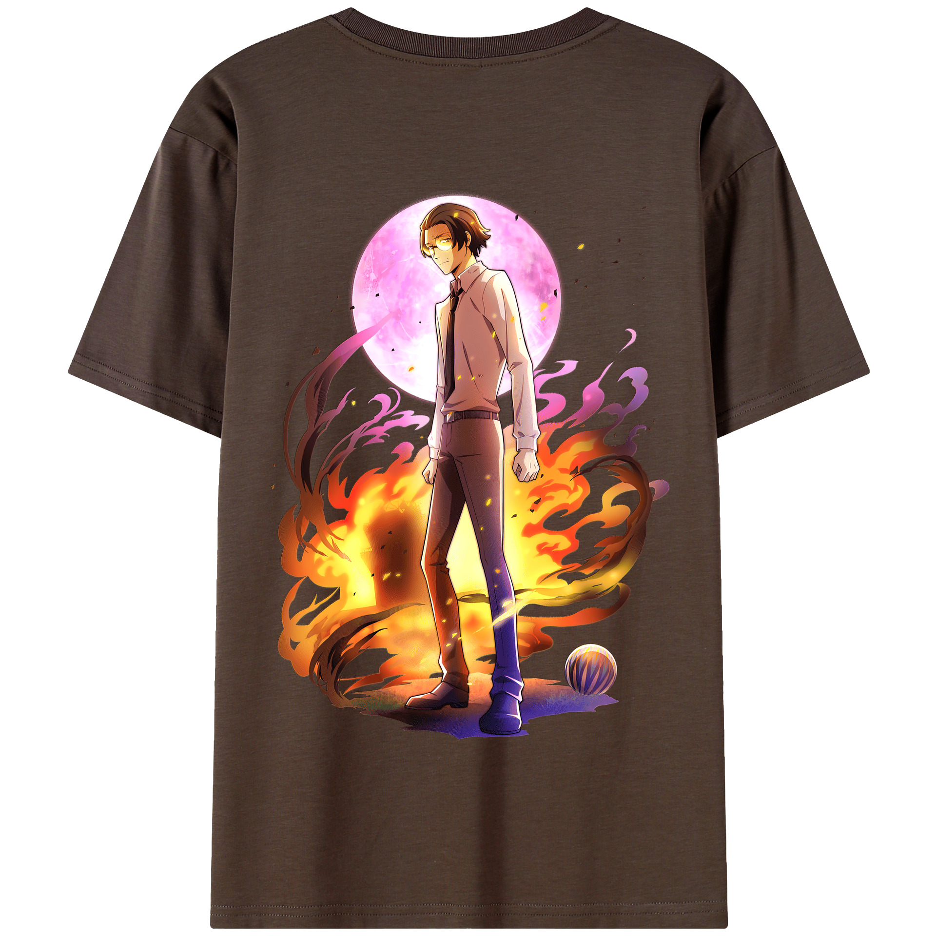 （画像用） 文豪ストレイドッグス Bungo Stray Dogs 綿100％半袖Tシャツ（背面プリント）