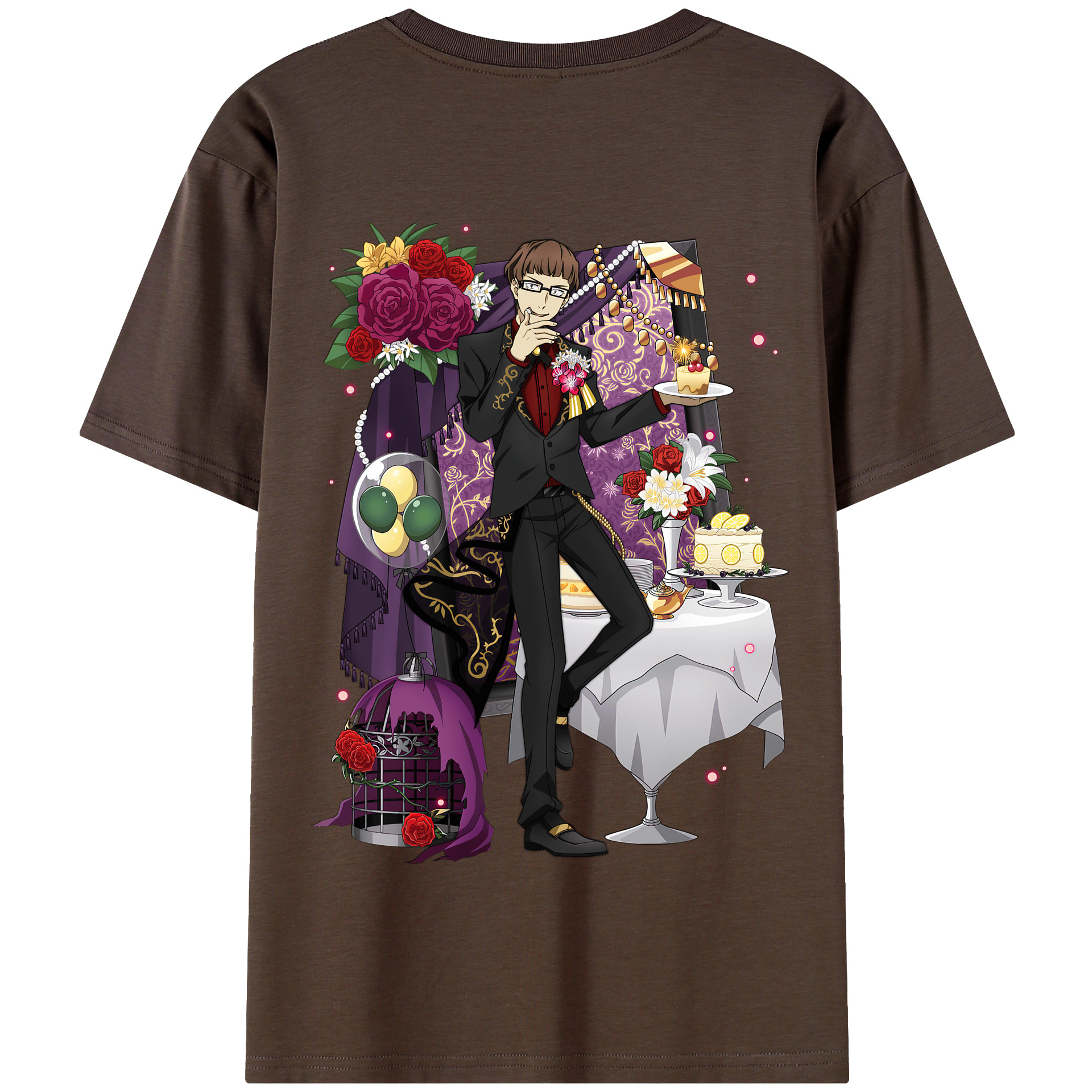 （画像用） 文豪ストレイドッグス Bungo Stray Dogs 綿100％半袖Tシャツ（背面プリント）