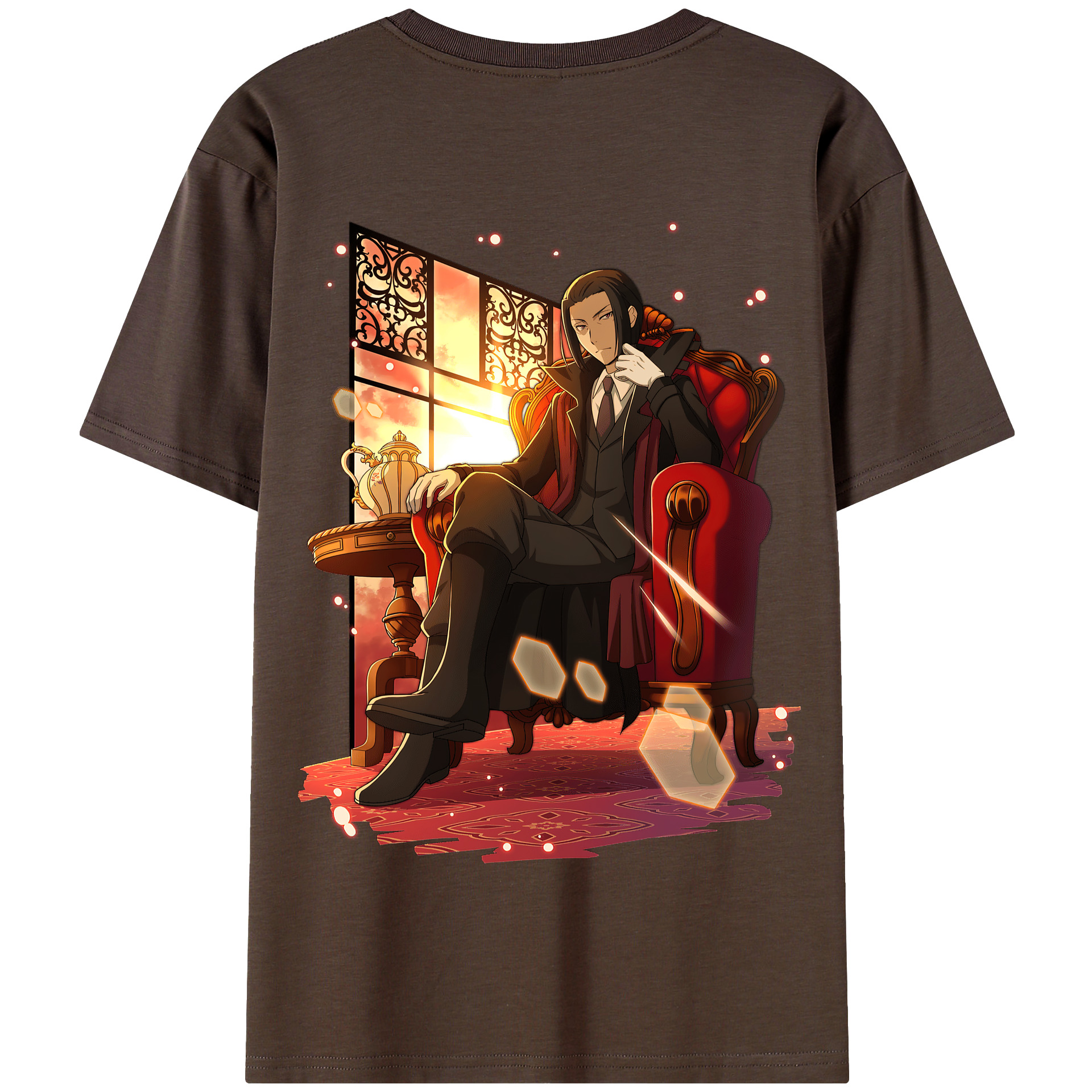 （画像用） 文豪ストレイドッグス Bungo Stray Dogs 綿100％半袖Tシャツ（背面プリント）