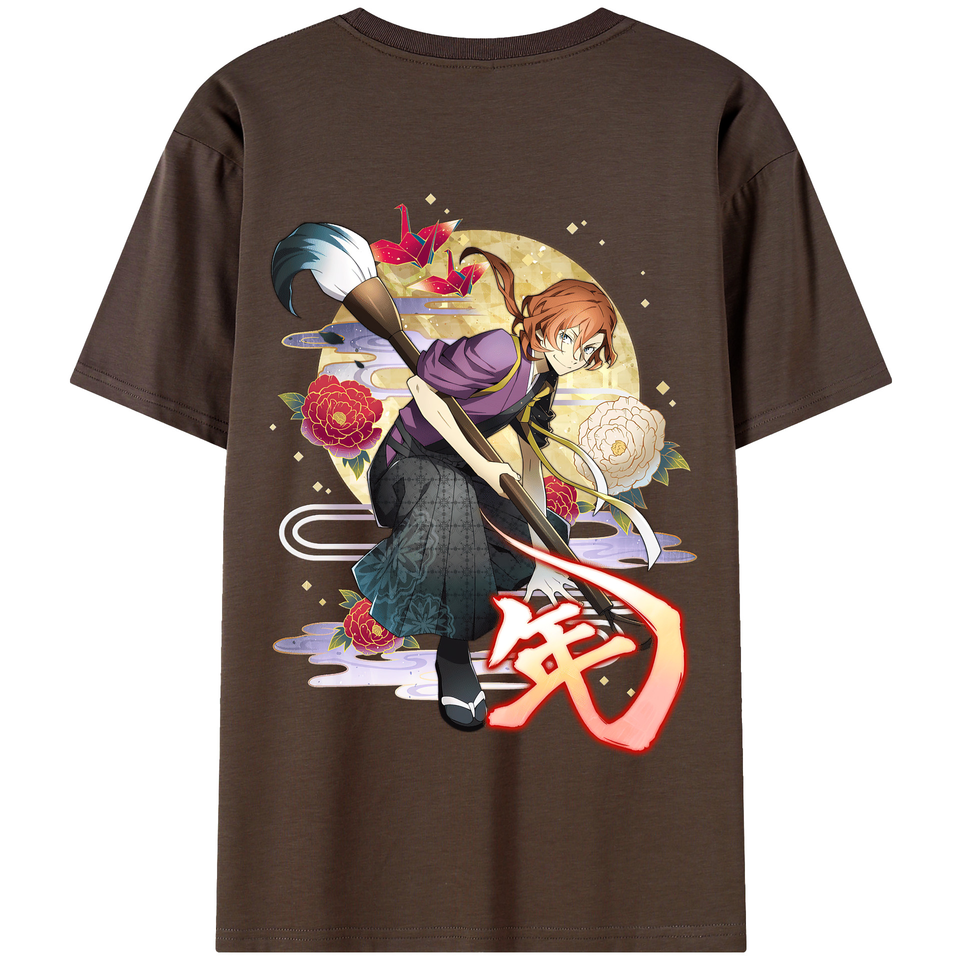 （画像用） 文豪ストレイドッグス Bungo Stray Dogs 綿100％半袖Tシャツ（背面プリント）