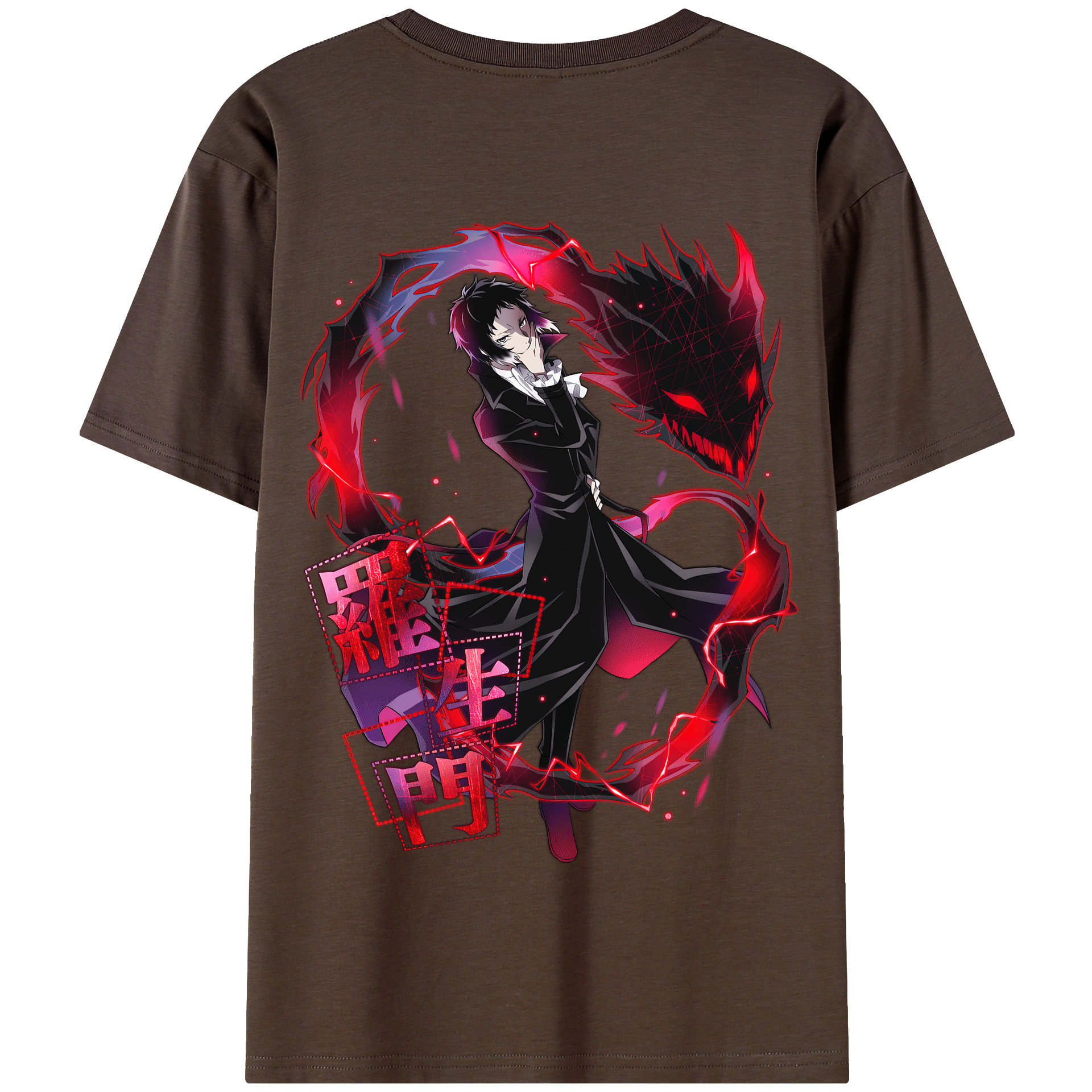 （画像用） 文豪ストレイドッグス Bungo Stray Dogs 綿100％半袖Tシャツ（背面プリント）