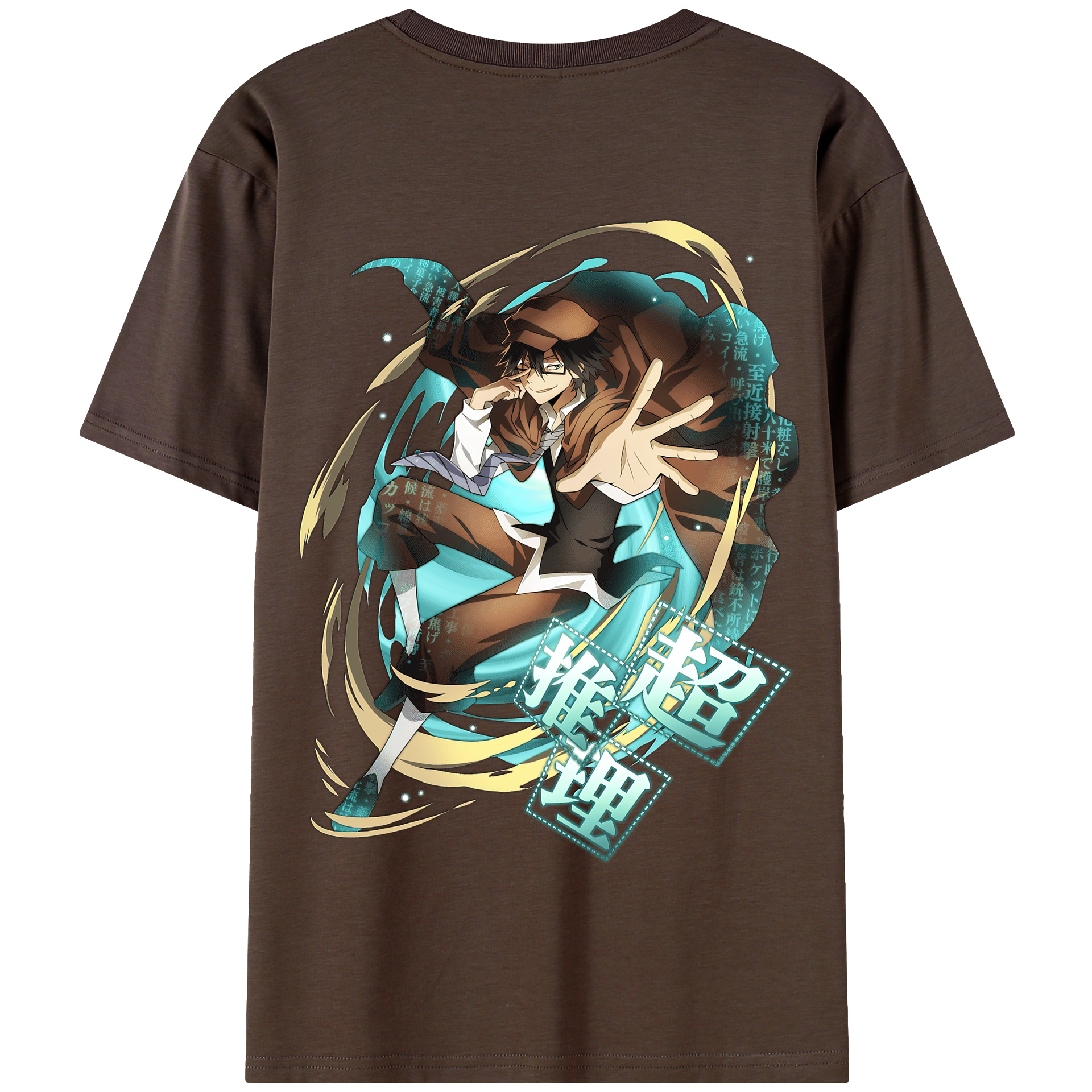 （画像用） 文豪ストレイドッグス Bungo Stray Dogs 綿100％半袖Tシャツ（背面プリント）