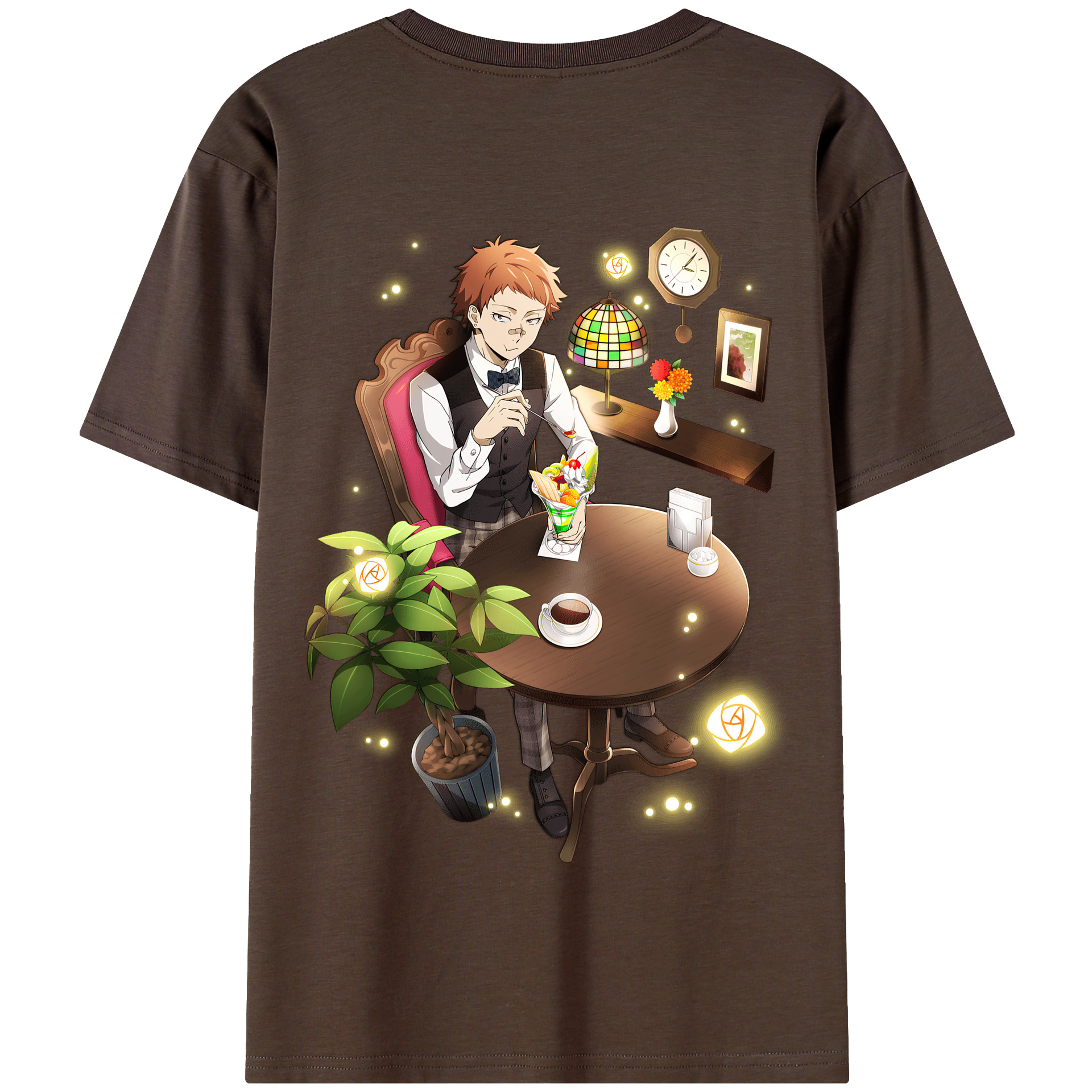 （画像用） 文豪ストレイドッグス Bungo Stray Dogs 綿100％半袖Tシャツ（背面プリント）