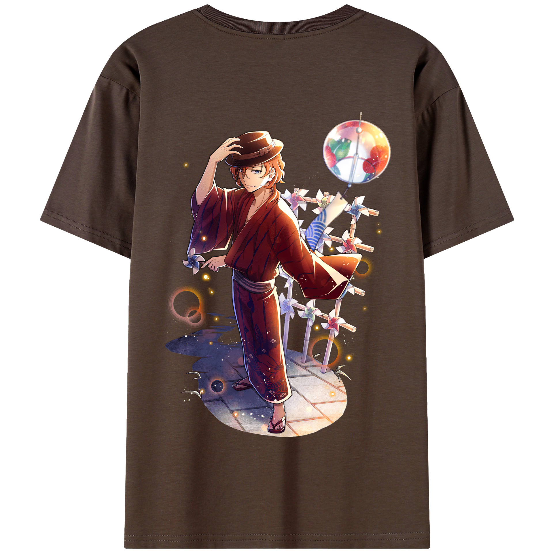 （画像用） 文豪ストレイドッグス Bungo Stray Dogs 綿100％半袖Tシャツ（背面プリント）